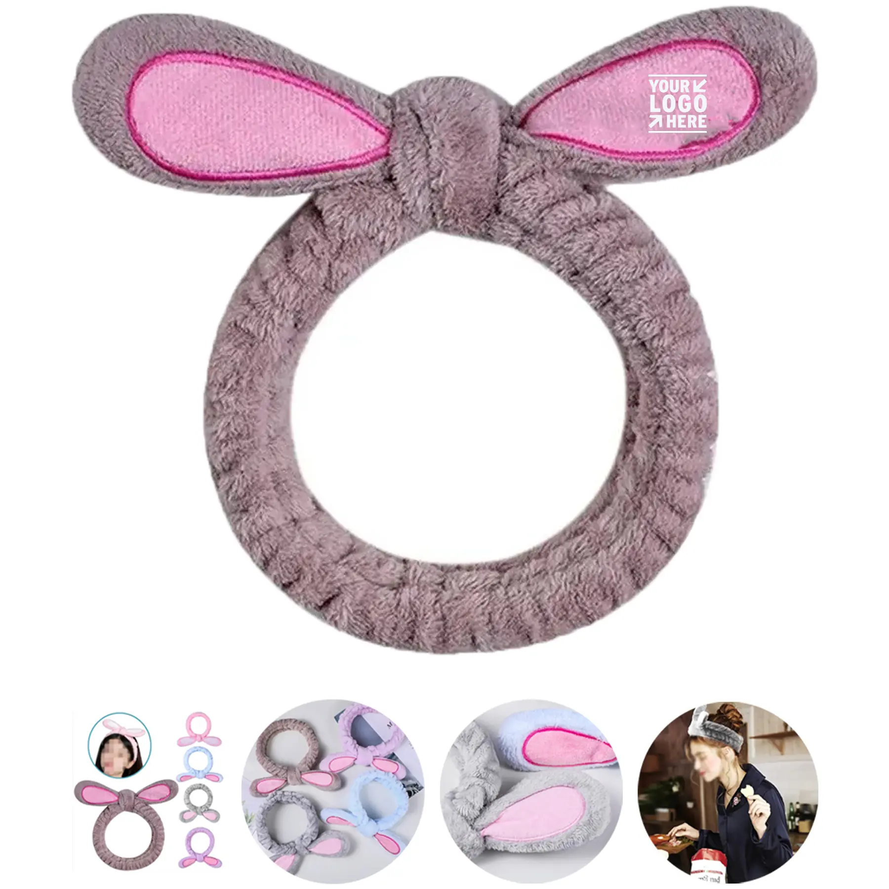 Fluffy Bunny Ear Headband 2