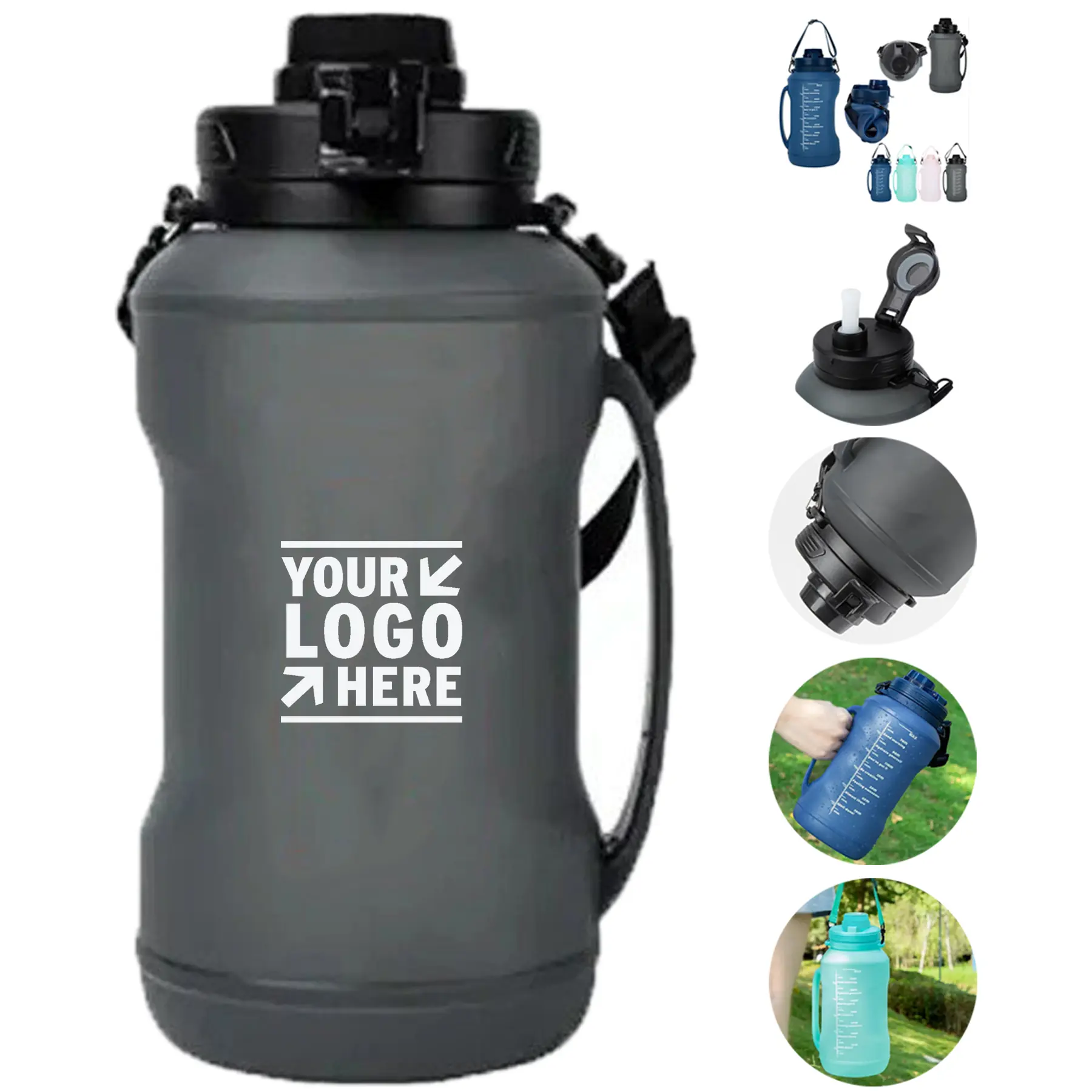 Flexible Hydration Bottle with Straw 2