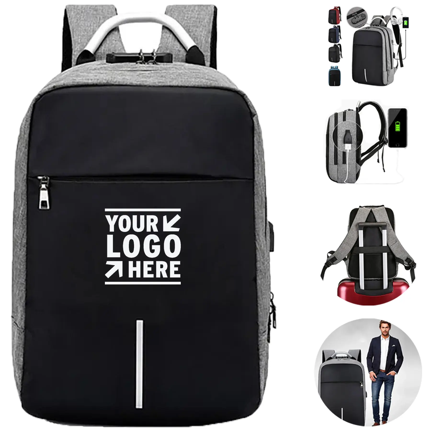 Secure Travel Backpack with Charging Feature 2