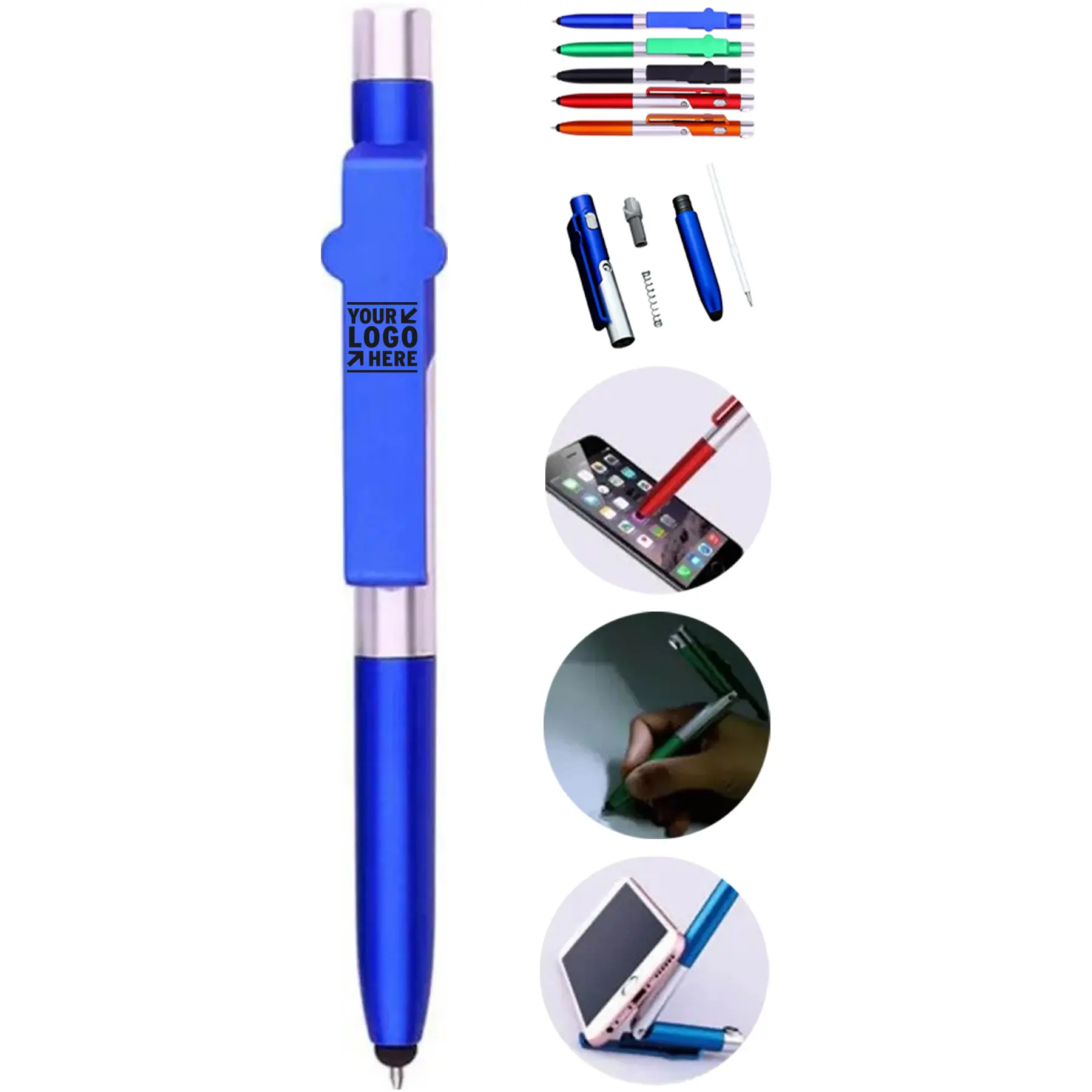 Multifunctional Tech Pen with Light and Phone Support 2