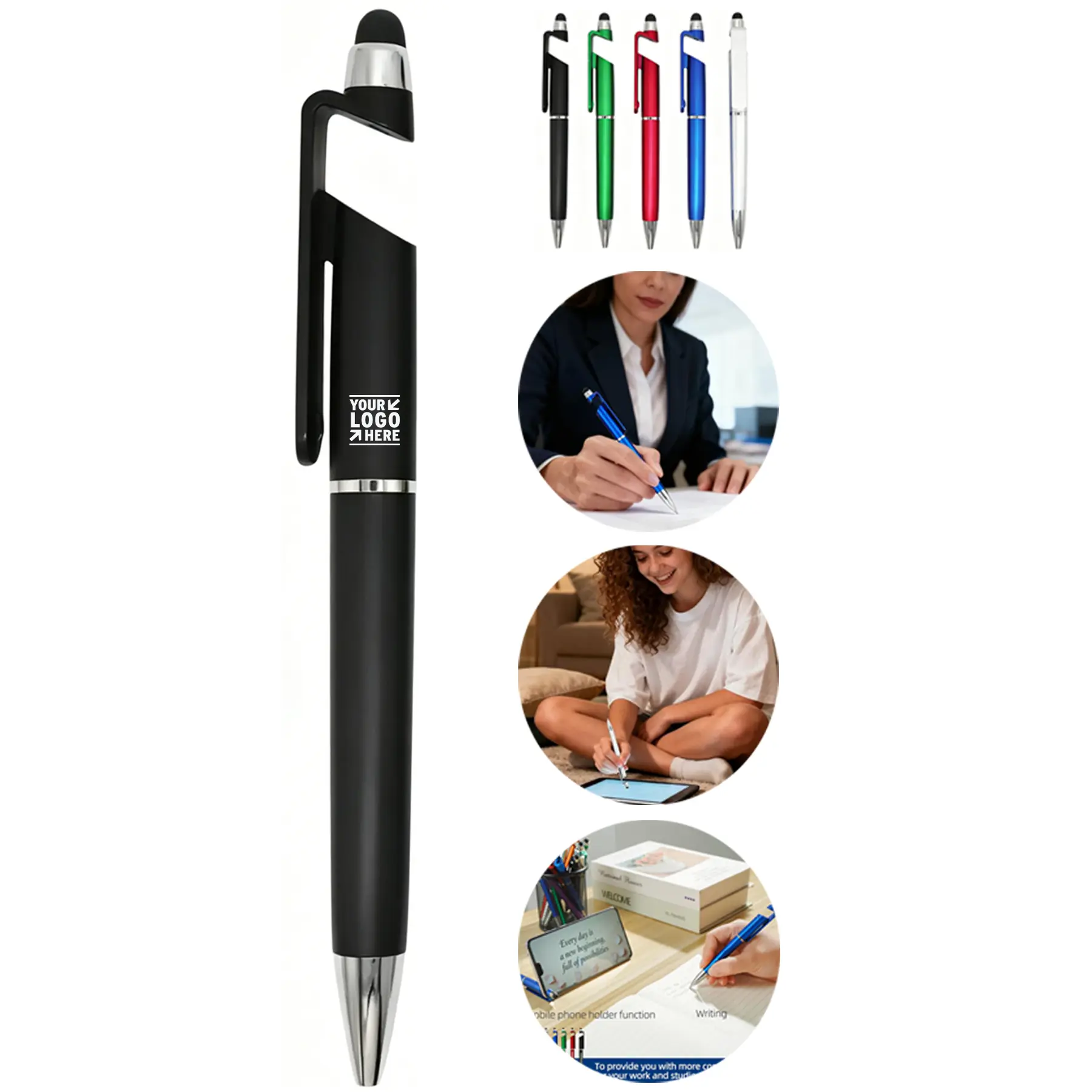 Multifunctional Touchscreen Pen with Phone Stand 2