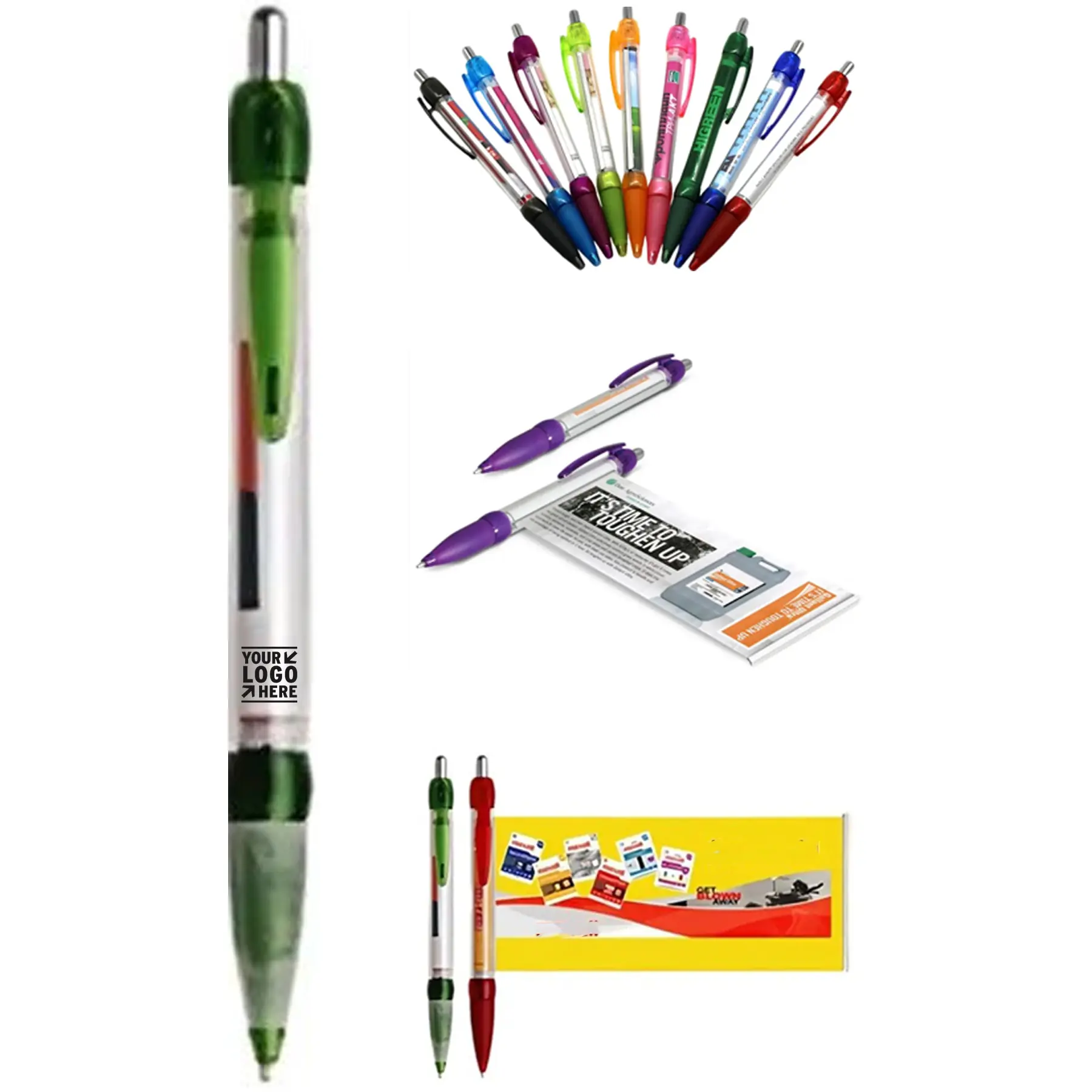 Branded Banner Pen with Retractable Display 2