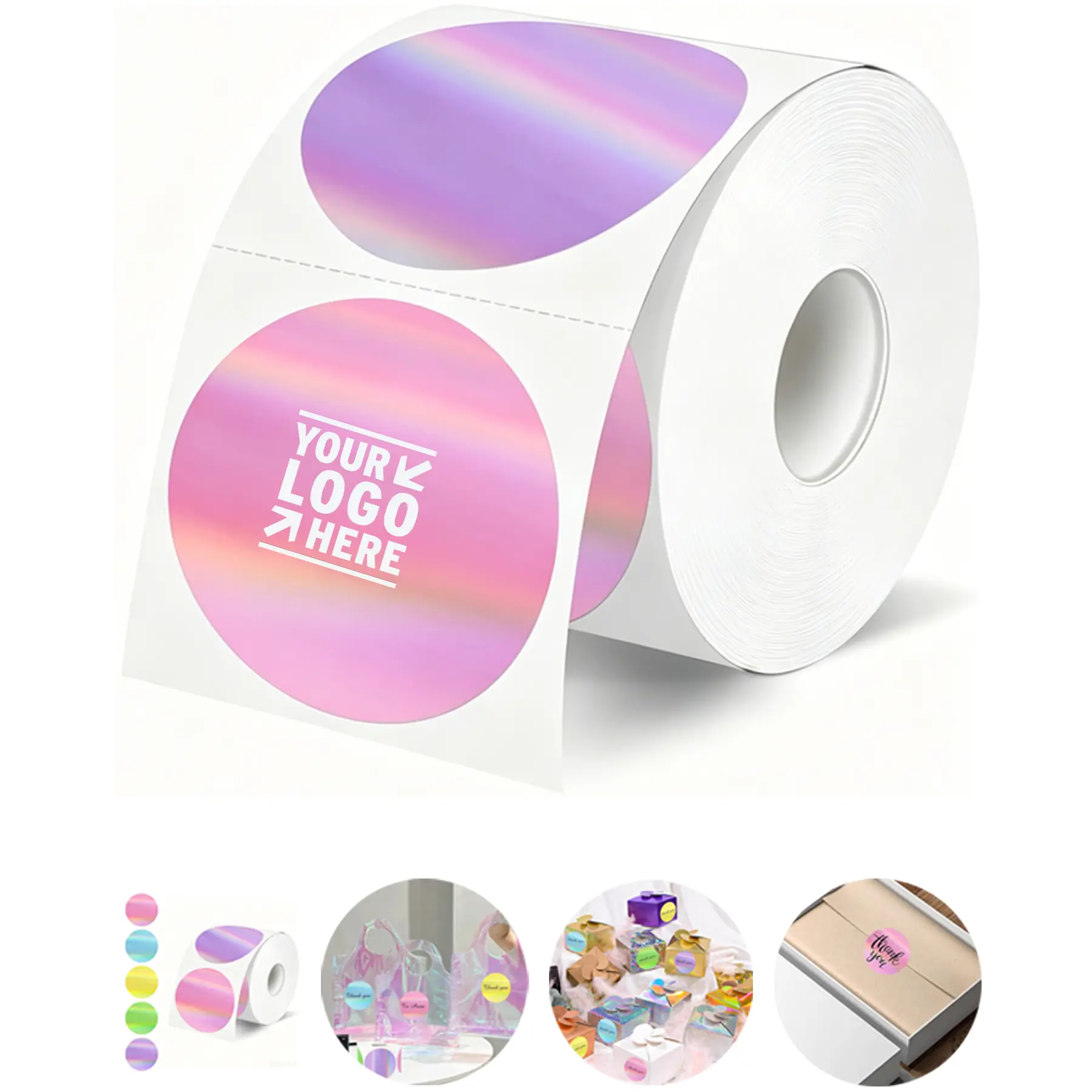Holographic Thermal Sticker Labels 2