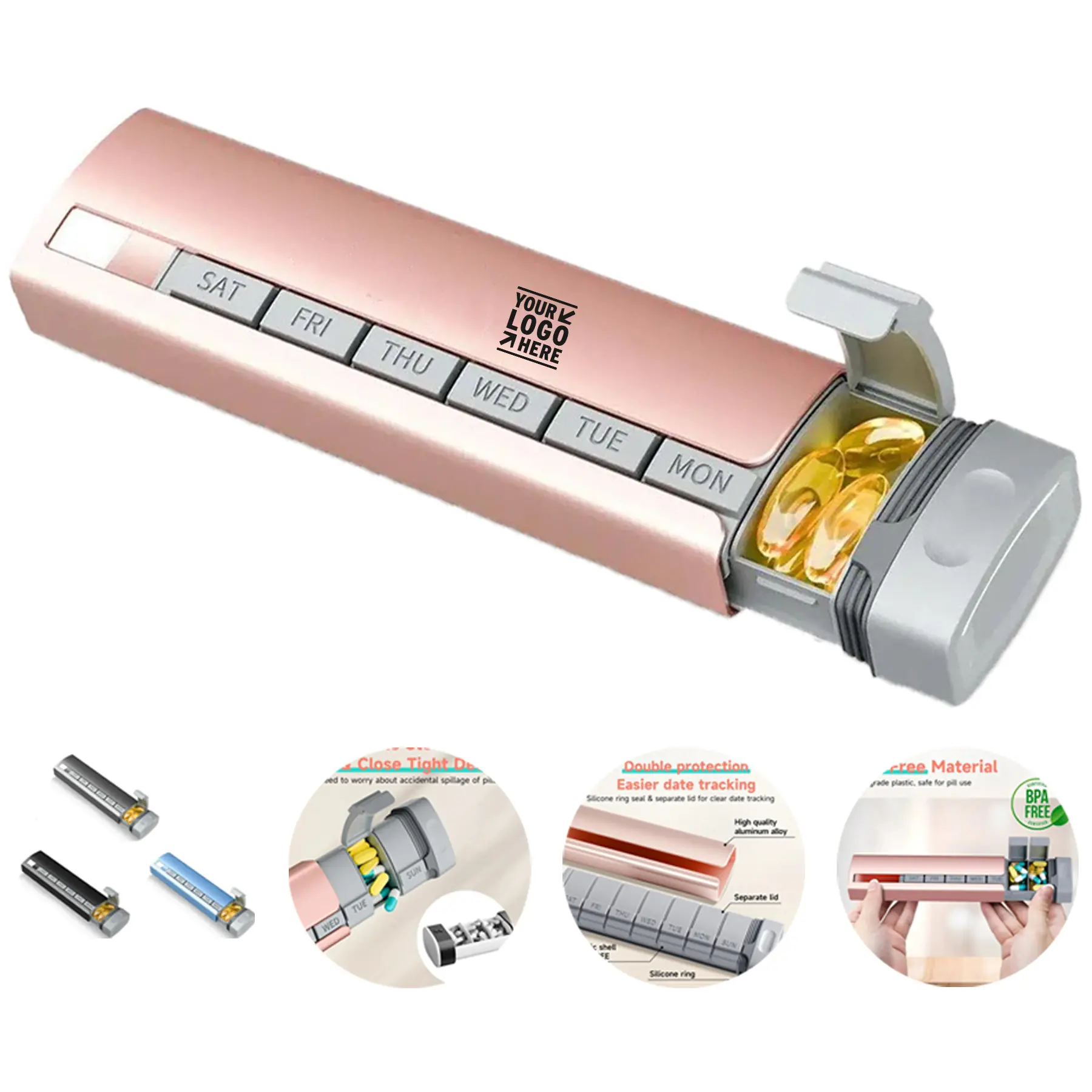 Portable Weekly Pill Case 2