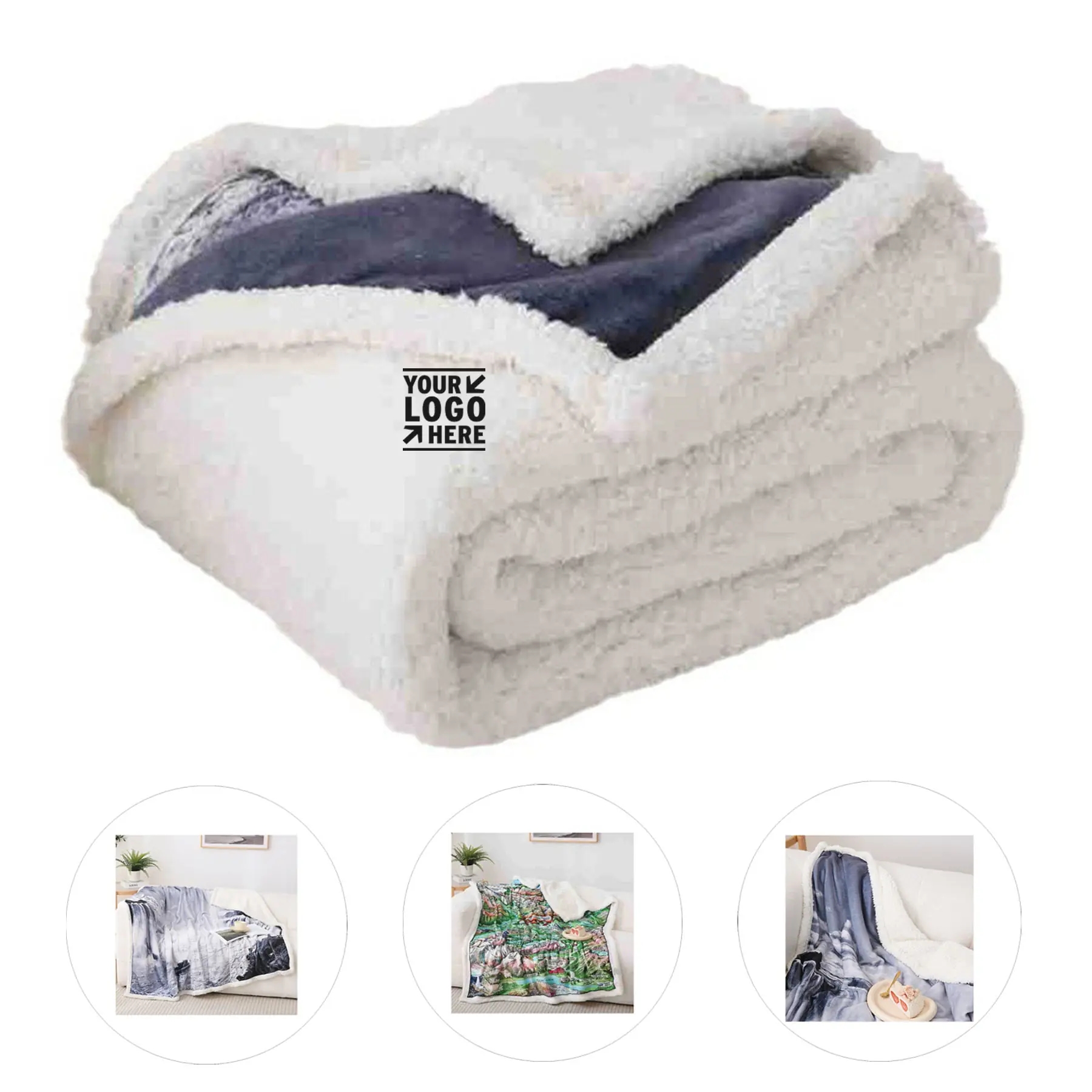 Personalized Sherpa Fleece Blanket 2