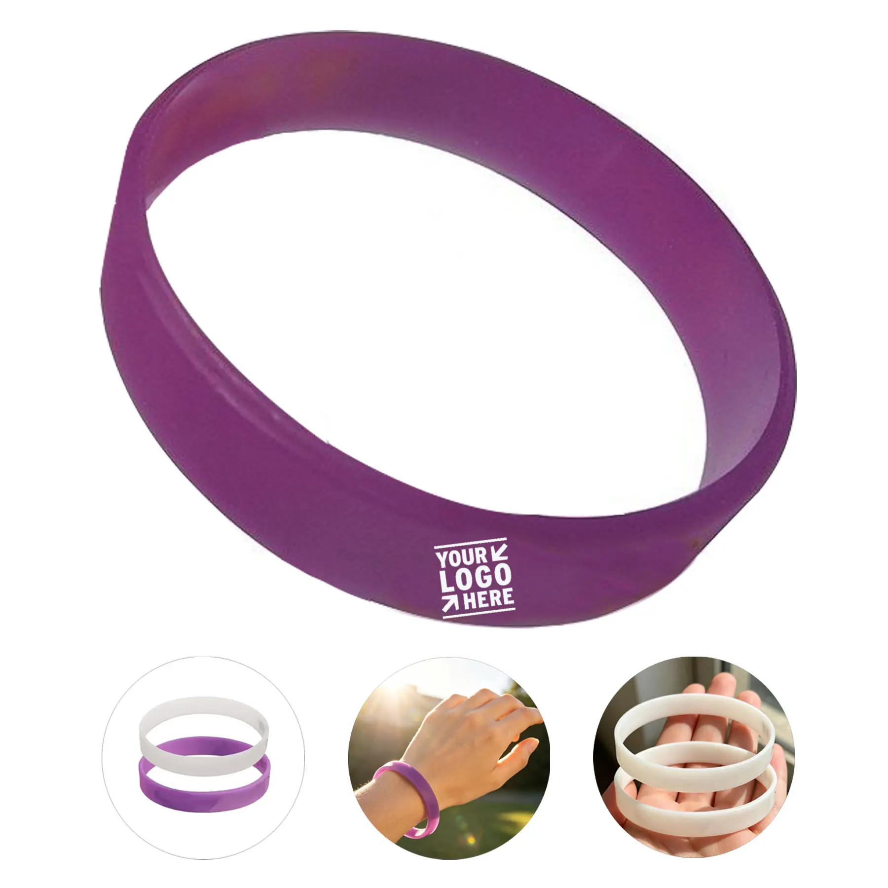 Solar Reactive Silicone Wristband 2