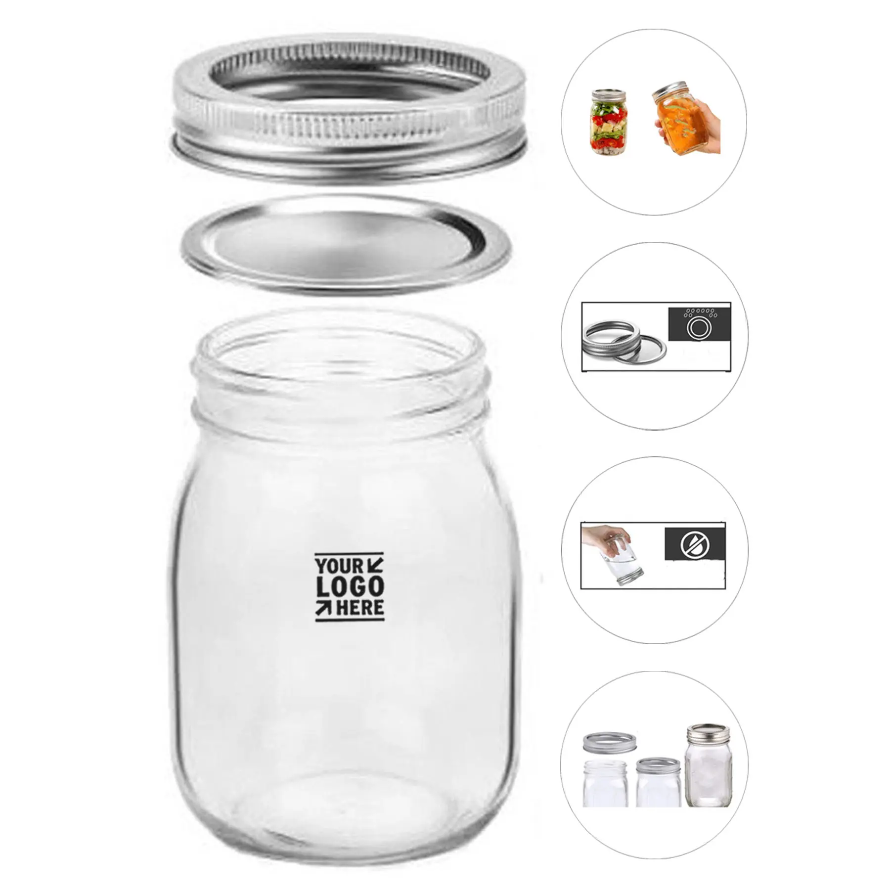 Premium Glass Preserving Jar 2