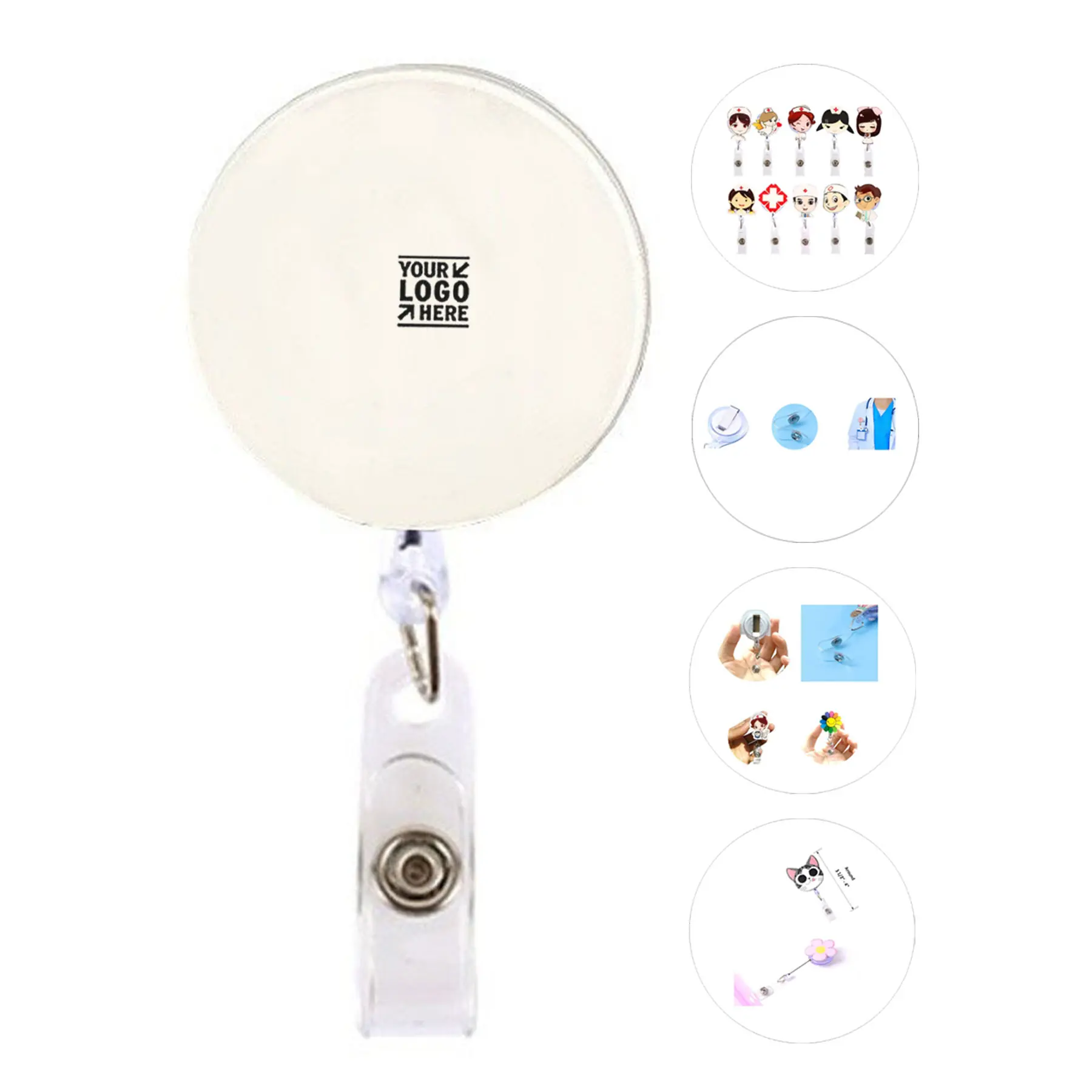 Adjustable Acrylic ID Card Holder 2