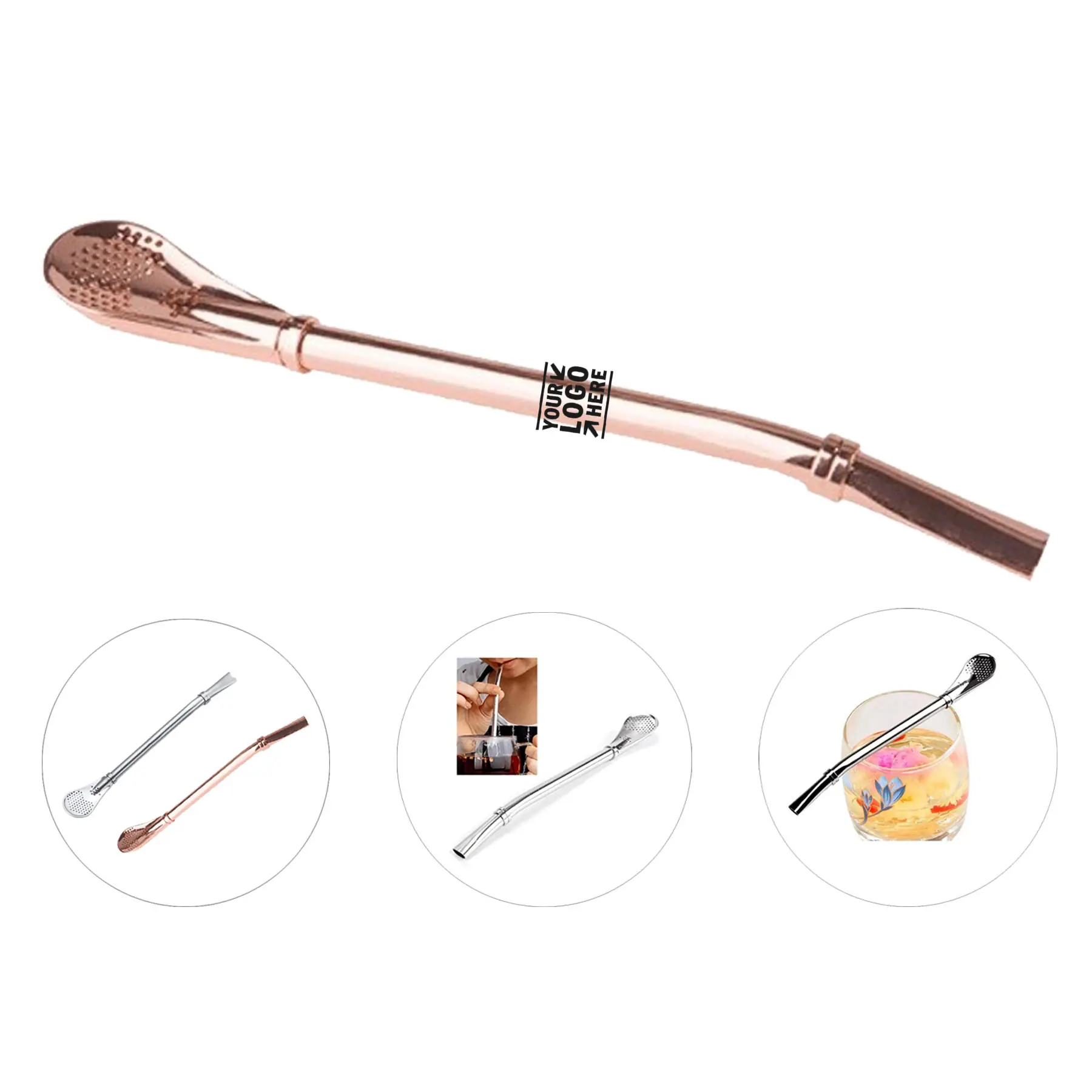 Eco-Friendly Filtering Beverage Straw Spoon 2