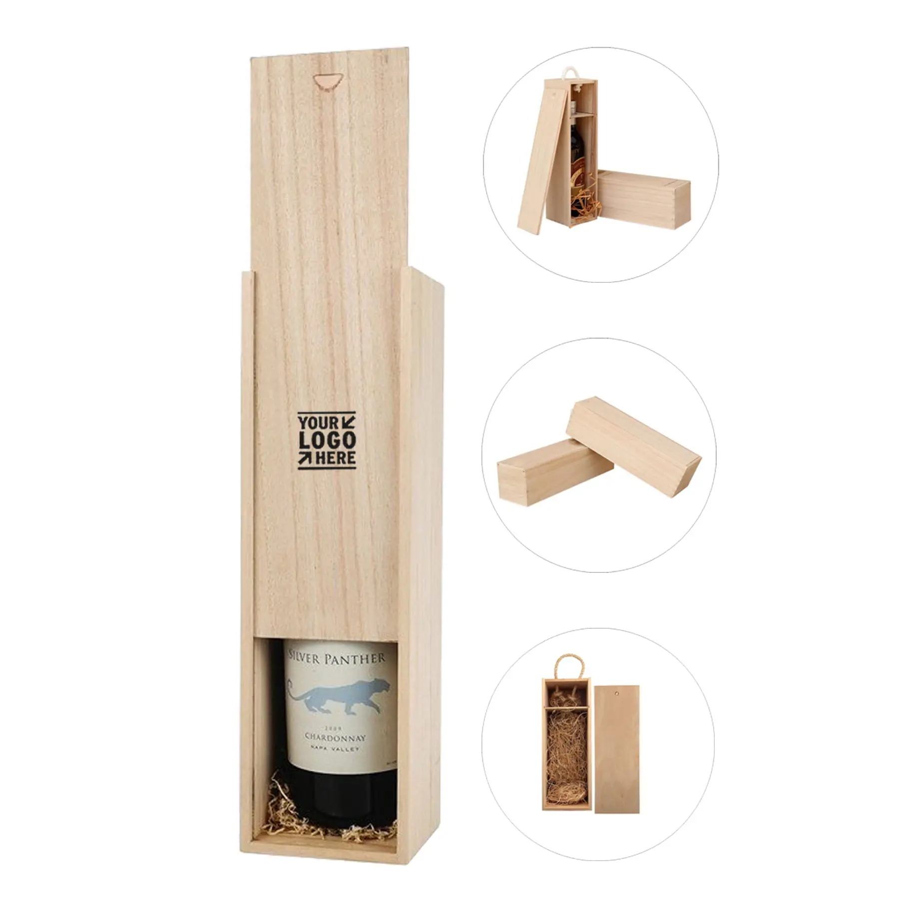 Elegant Wooden Wine Carrier 2