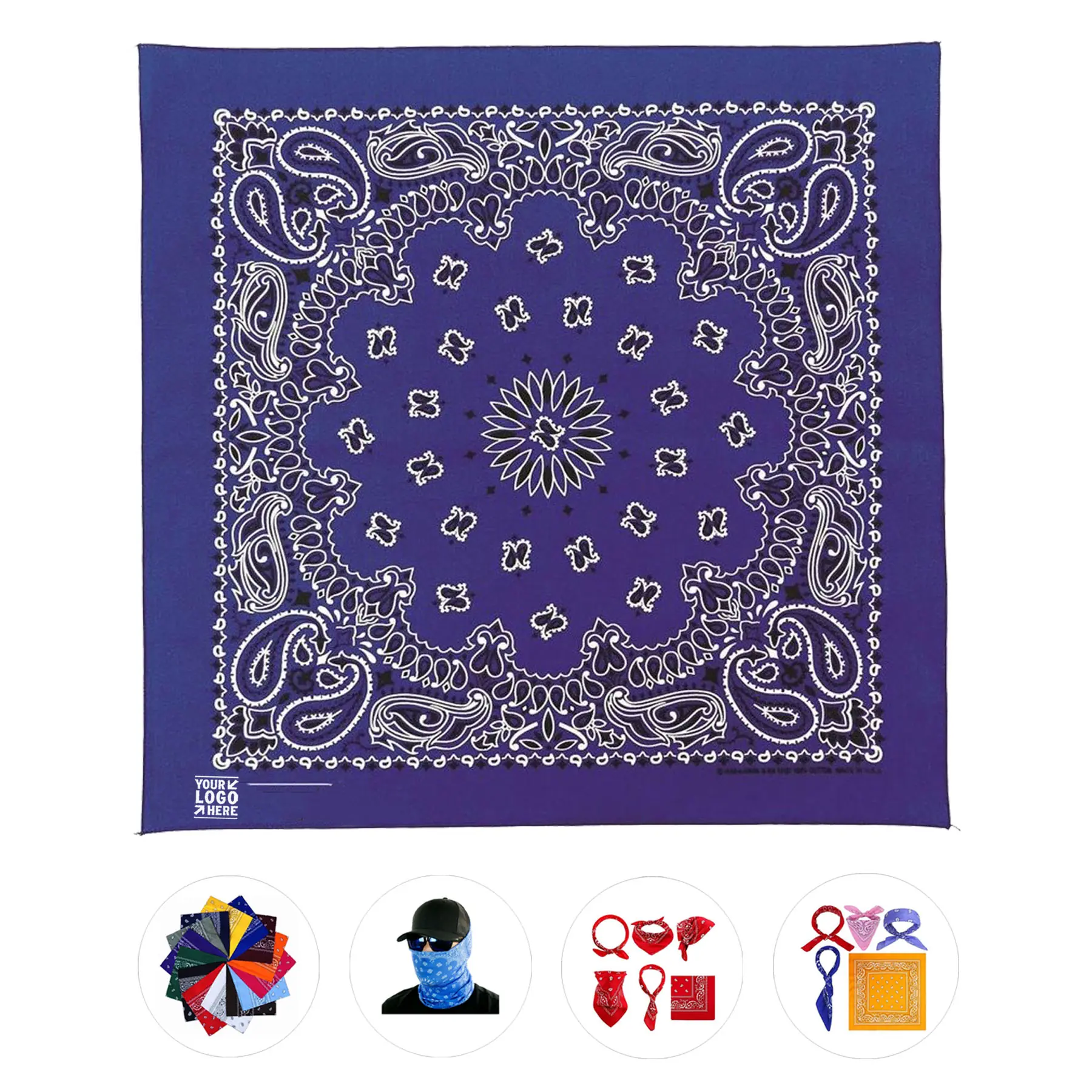 Versatile Square Scarf Wrap 2