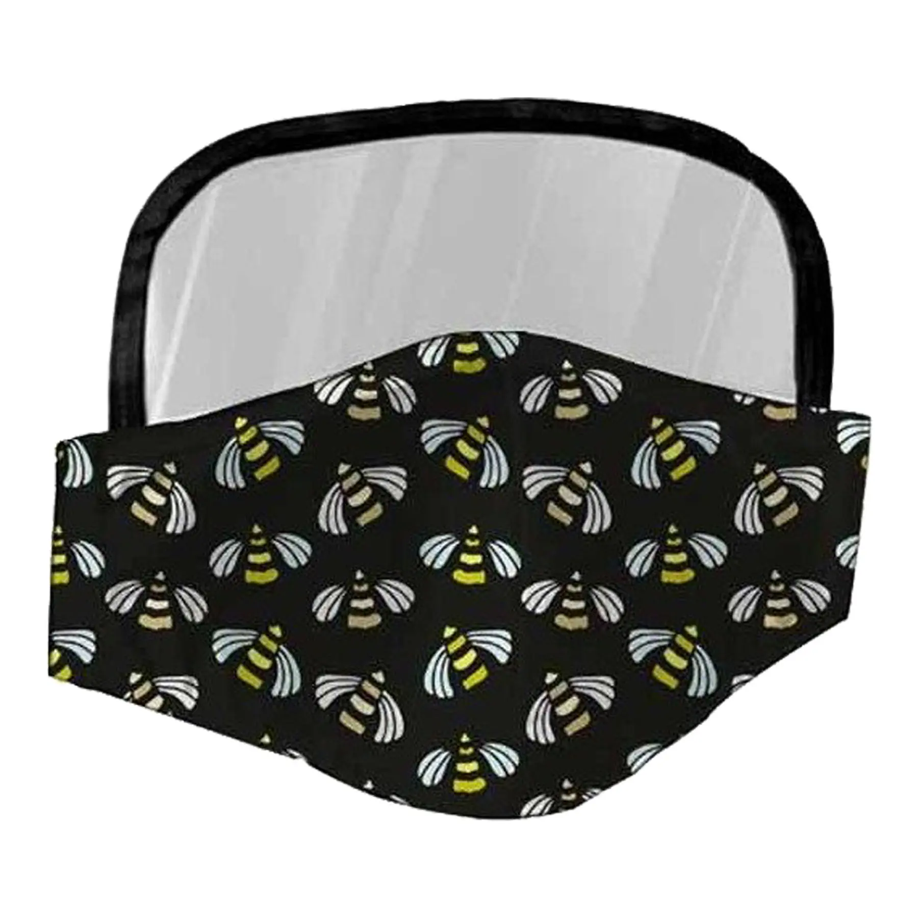 Reusable Protective Face Cover with Transparent Panel