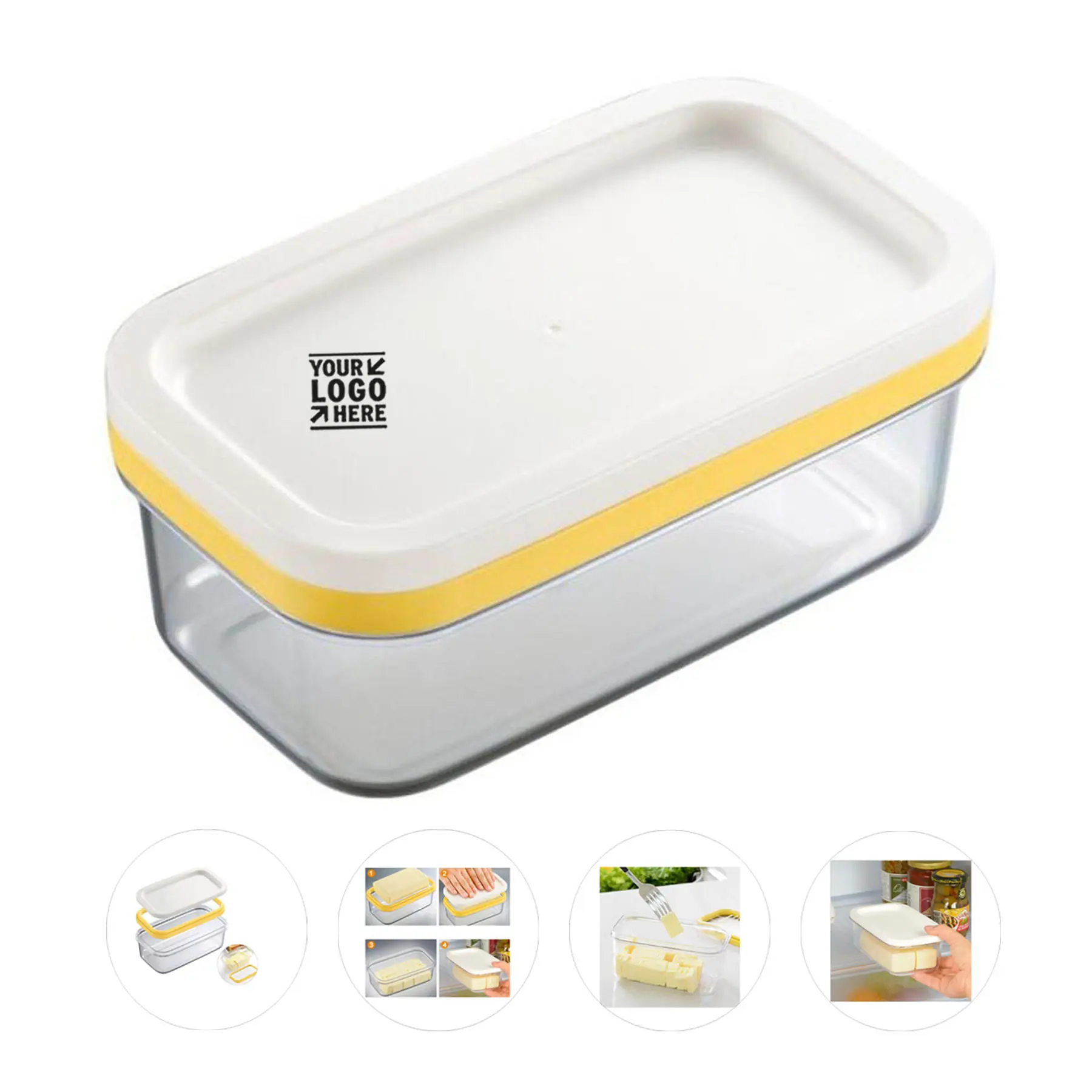 Butter Storage Container with Integrated Cutter 2