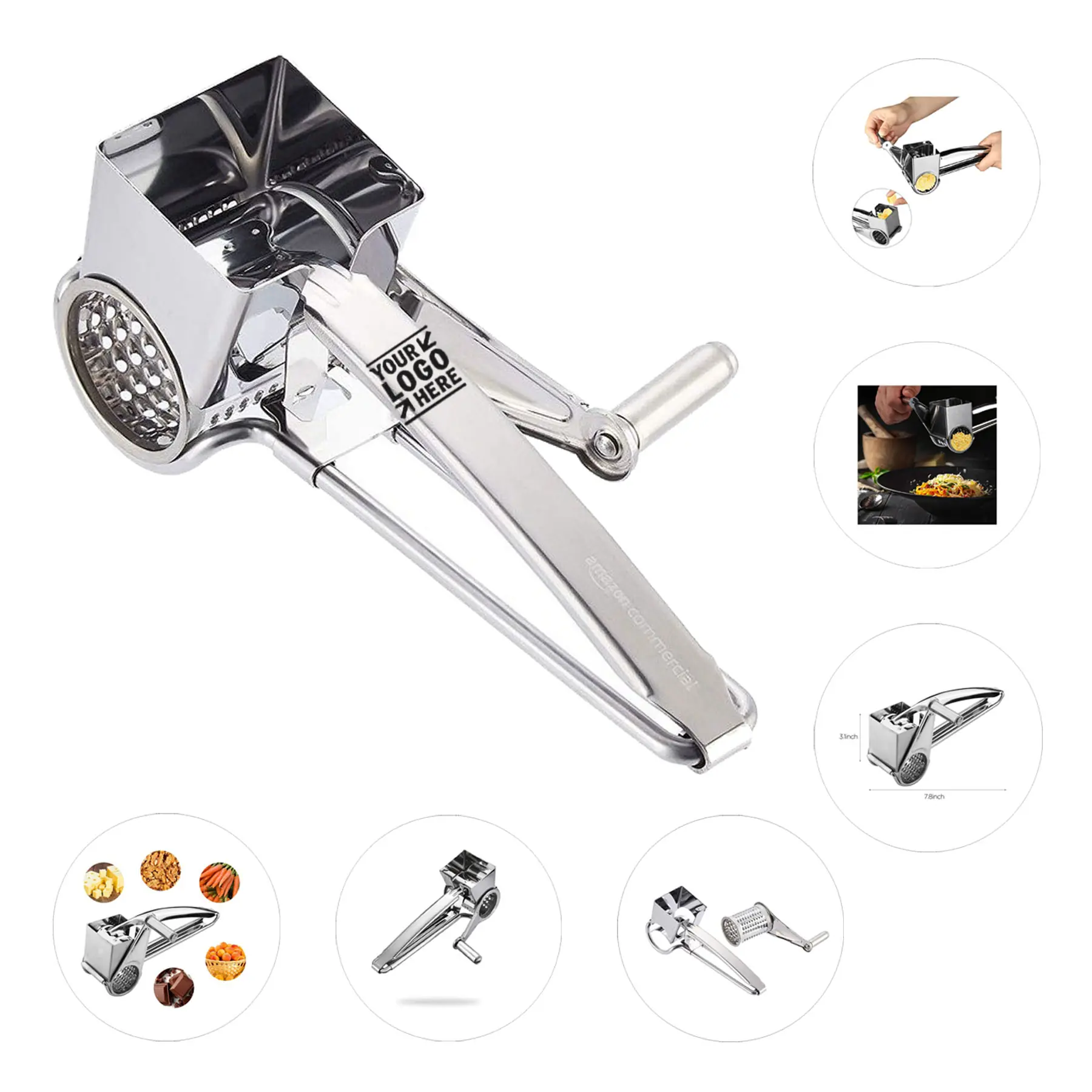 Premium Rotary Kitchen Grater 2