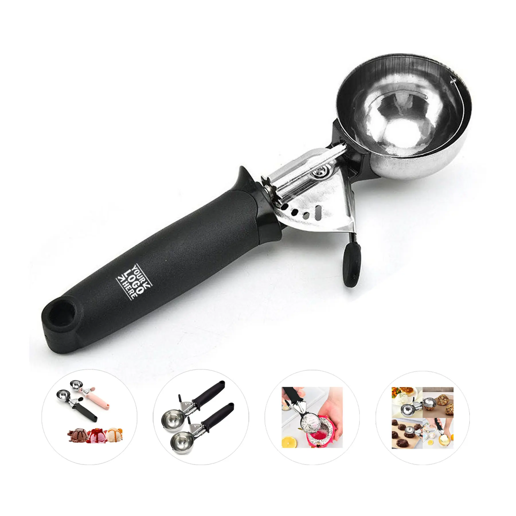 Premium Stainless Steel Ice Cream Scoop 2