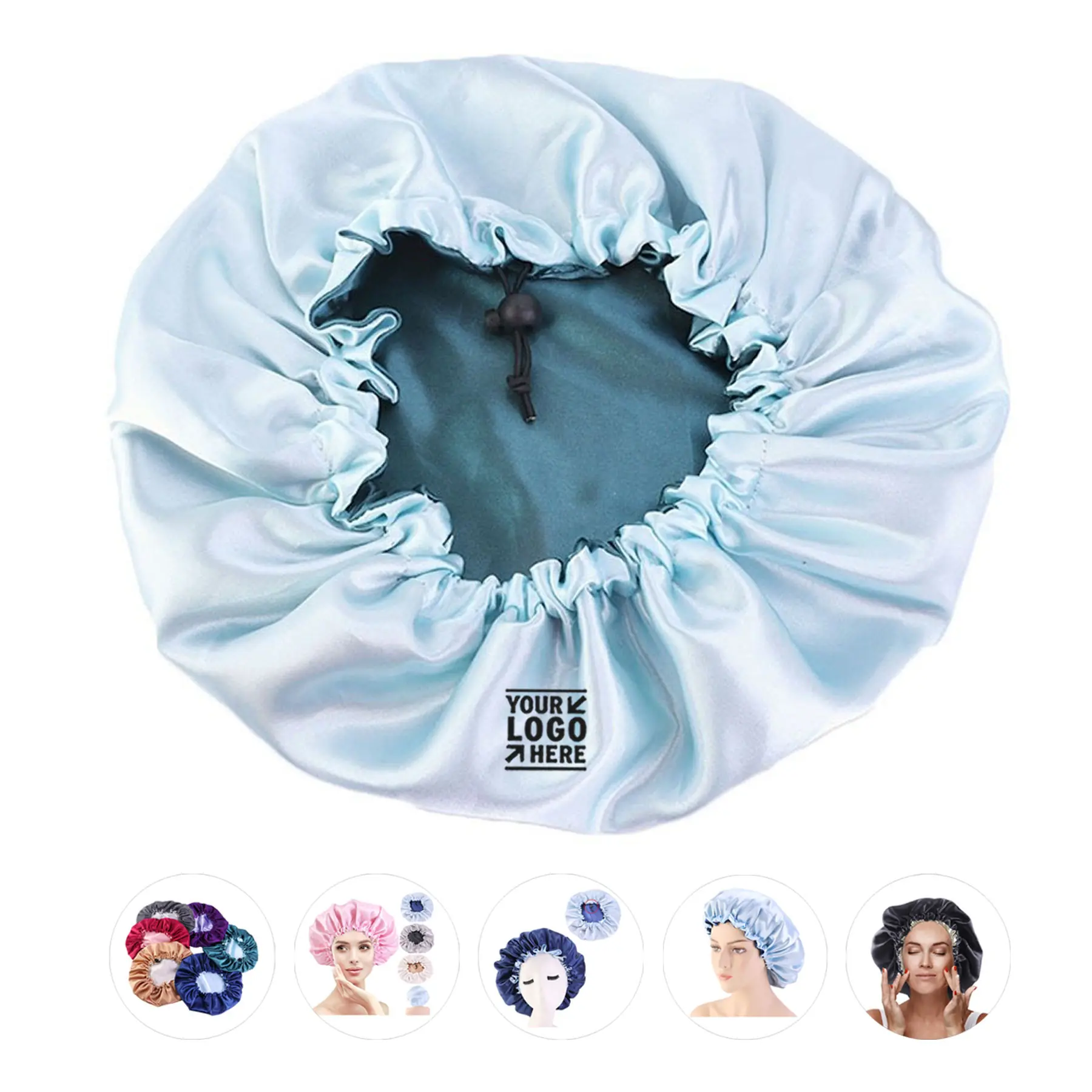 Silk Satin Sleep Cap 2