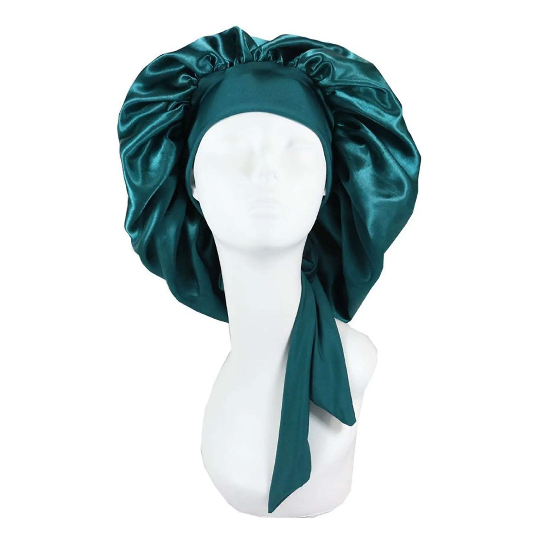 Silk Satin Sleep Bonnet with Adjustable Tie