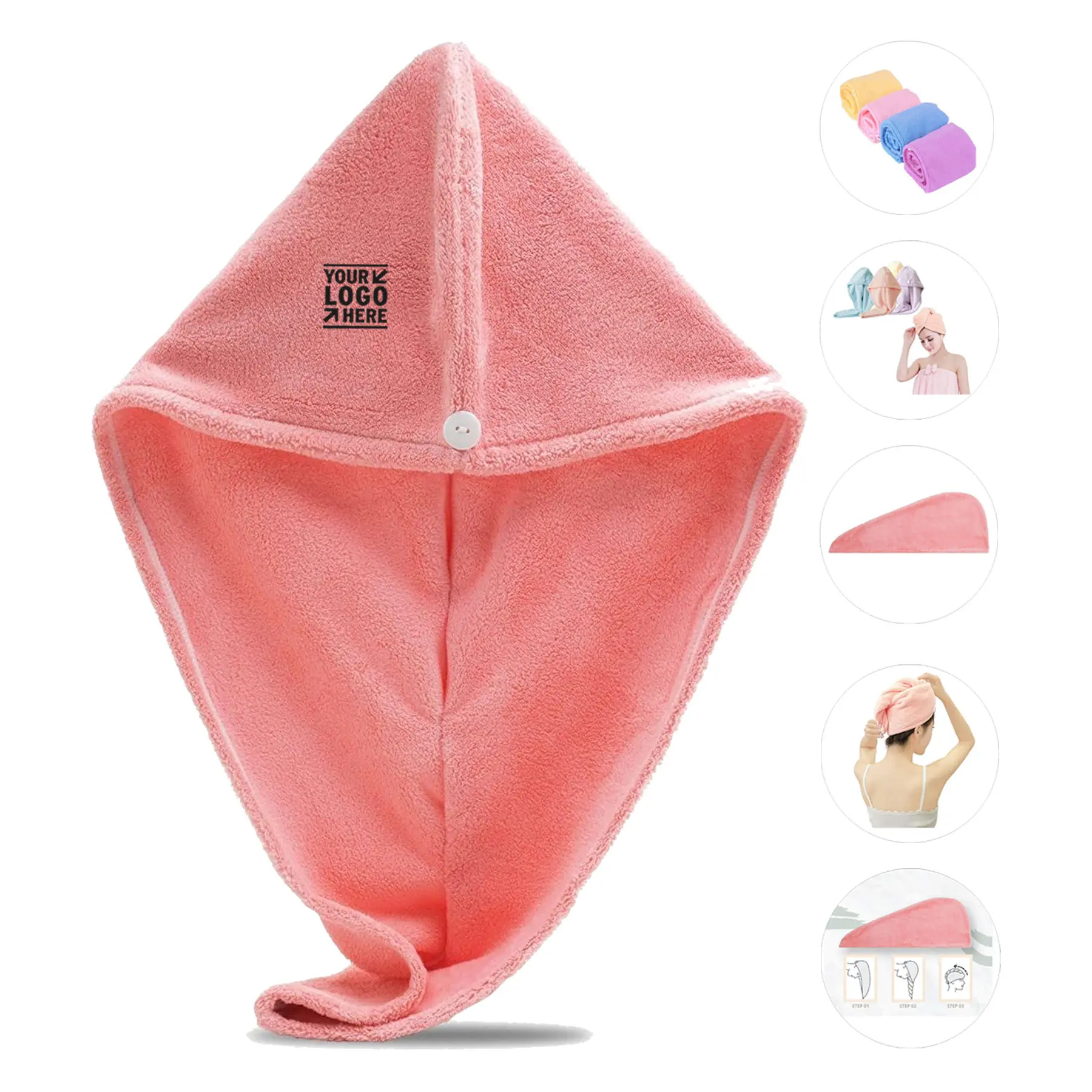 Soft Absorbent Hair Wrap 2