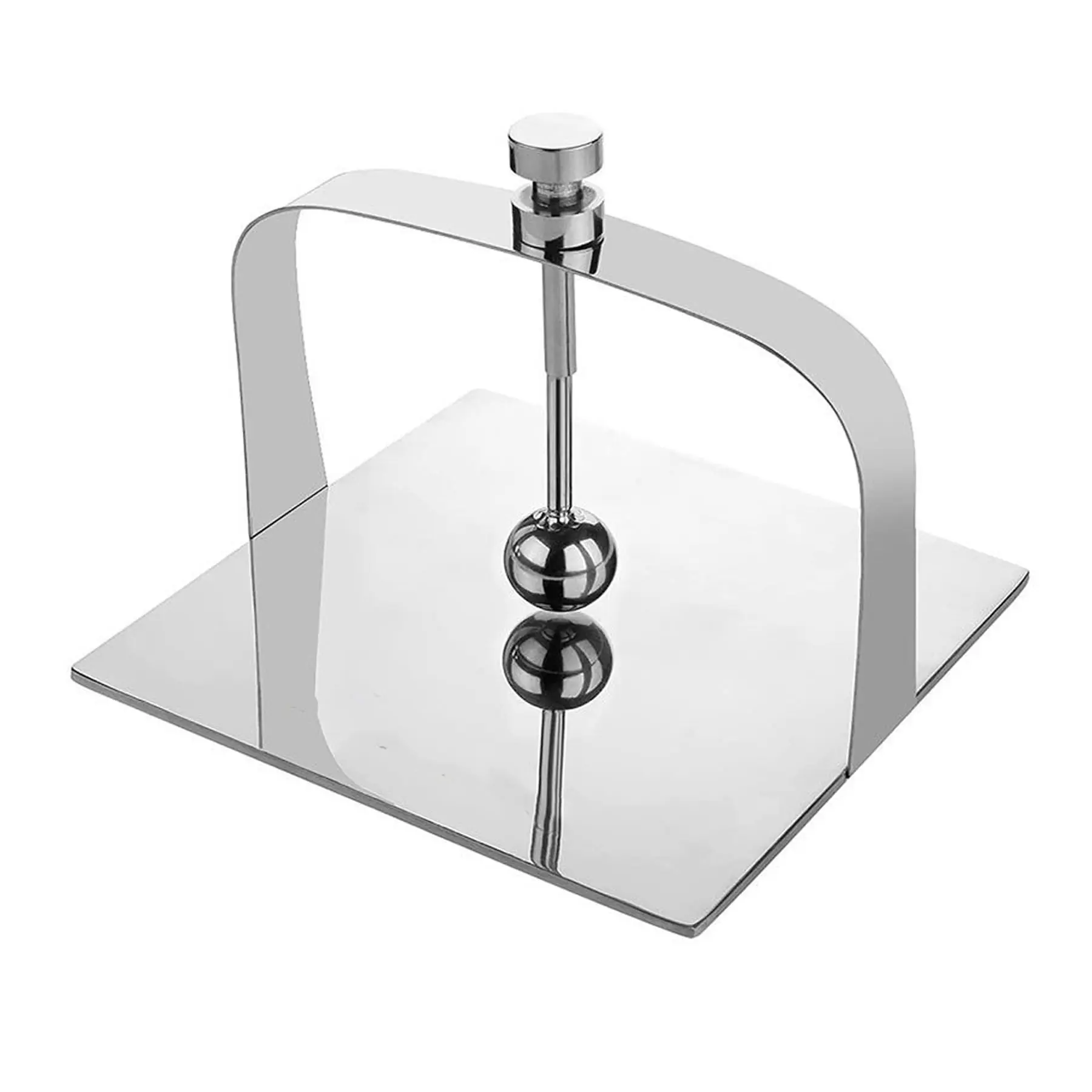 Stainless Steel Napkin Holder with Weighted Arm