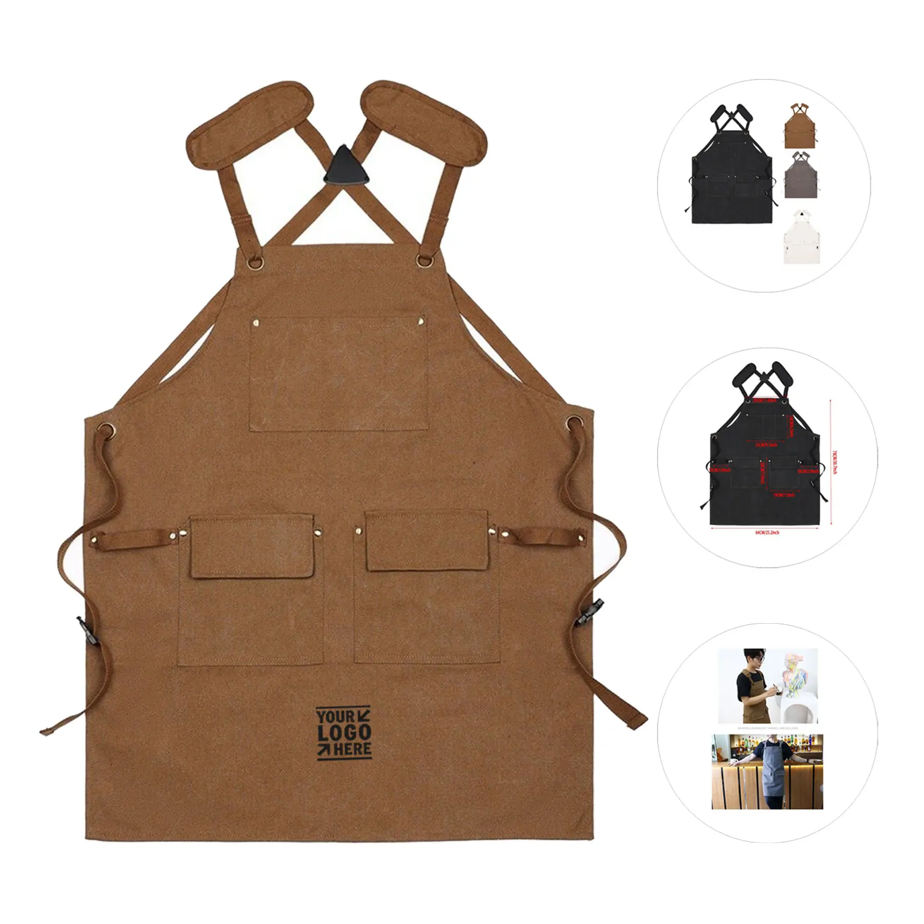 Multi-Purpose Utility Apron with Spacious Pockets 2