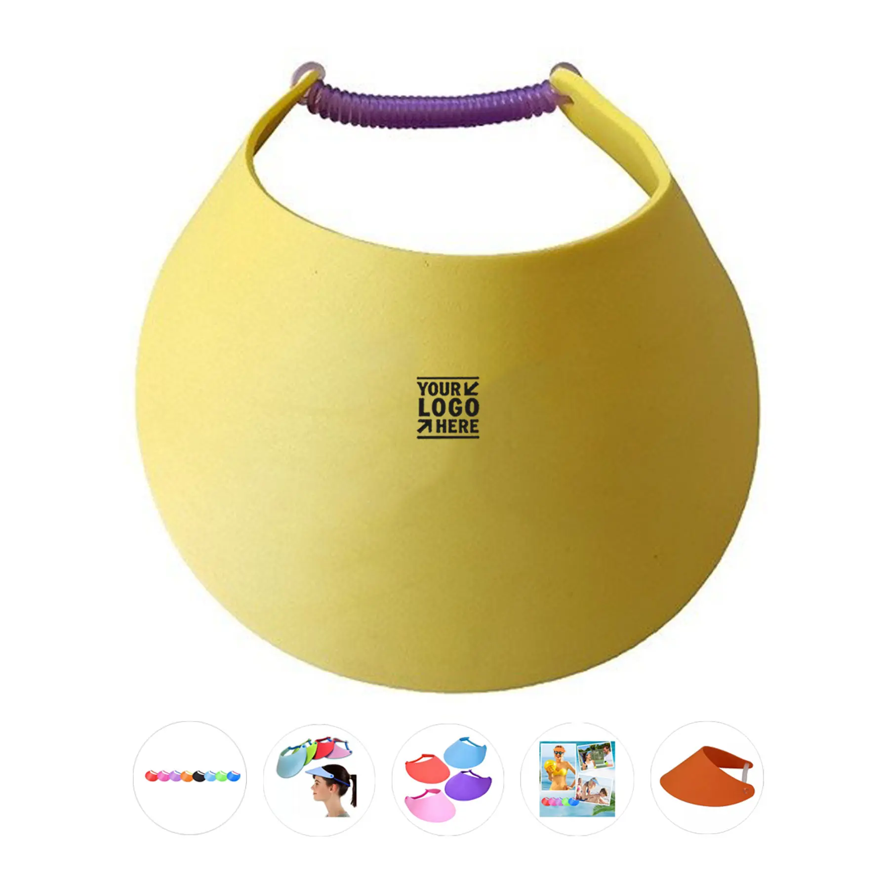 Adjustable Foam Brim Sun Visor 2