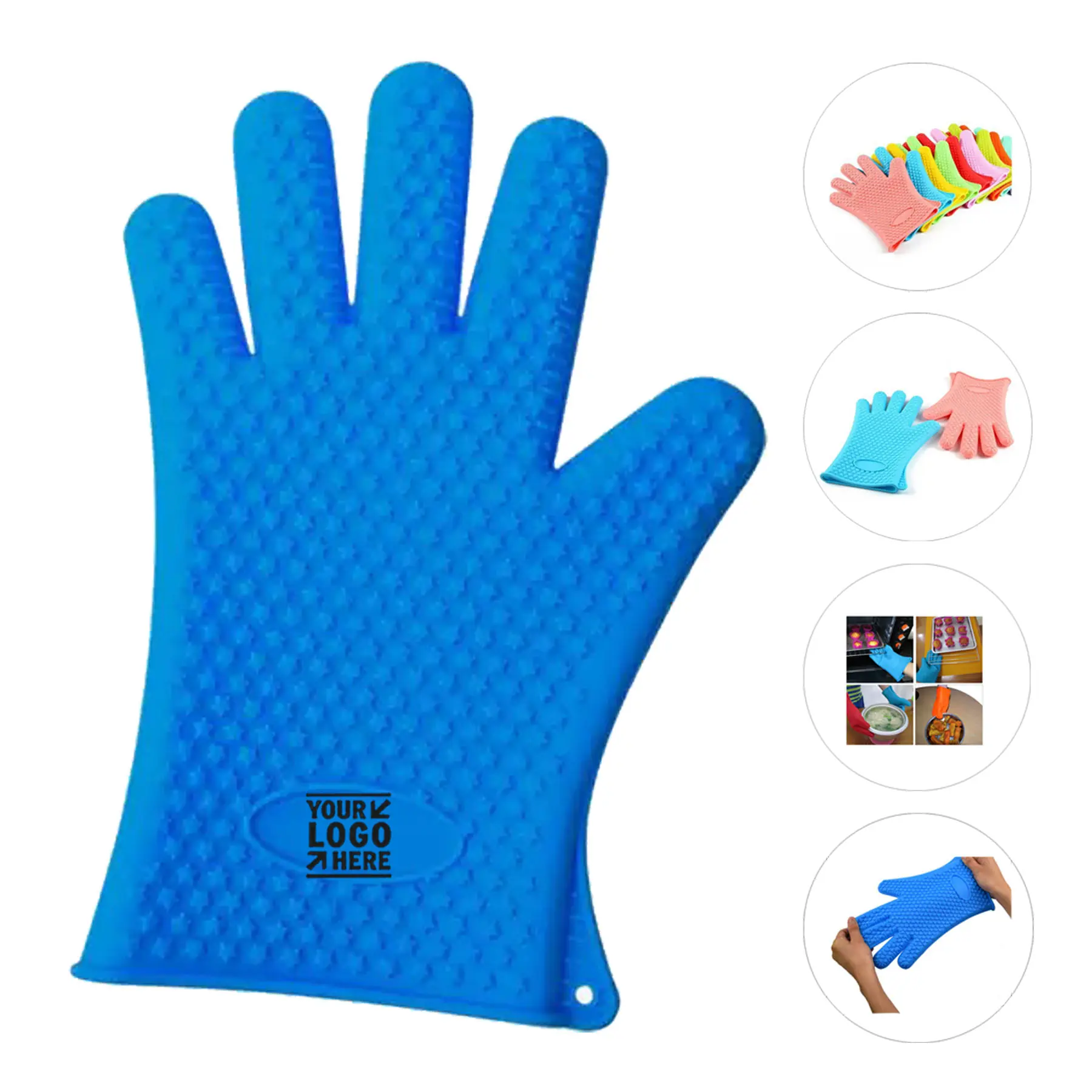Heat-Resistant Silicone Cooking Glove 2