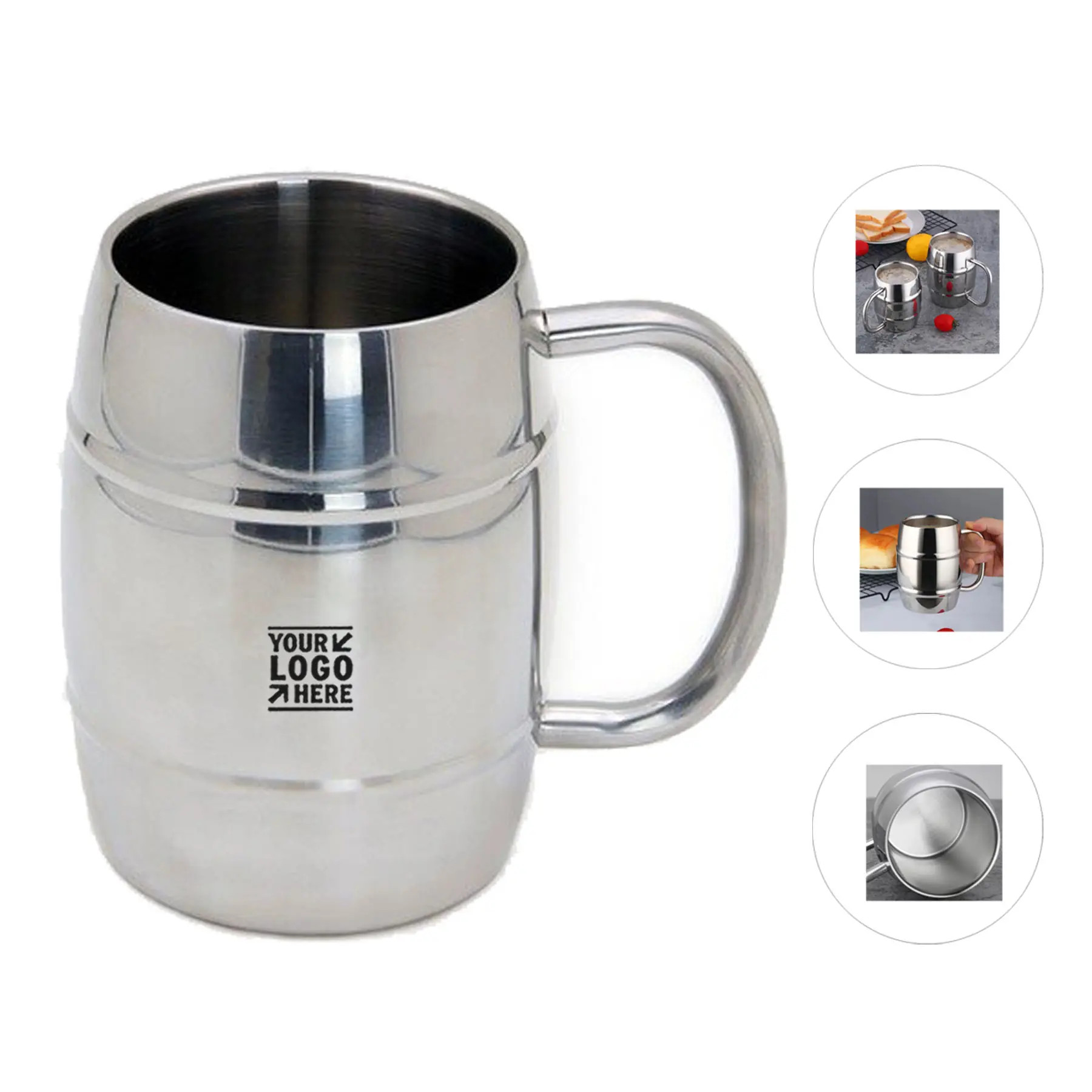 Insulated Stainless Steel Beverage Mug 2