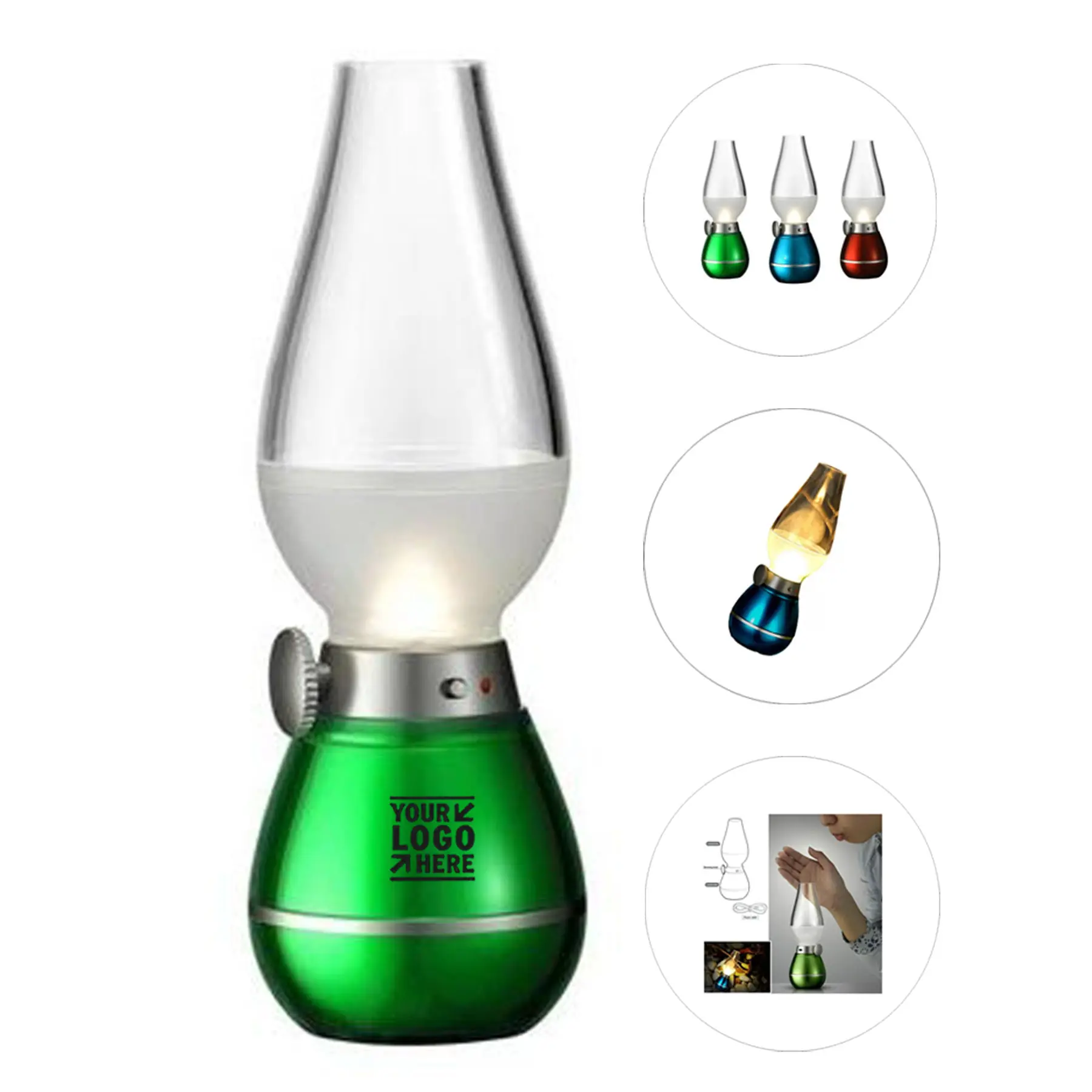 Vintage Wind-Activated Desk Light 2