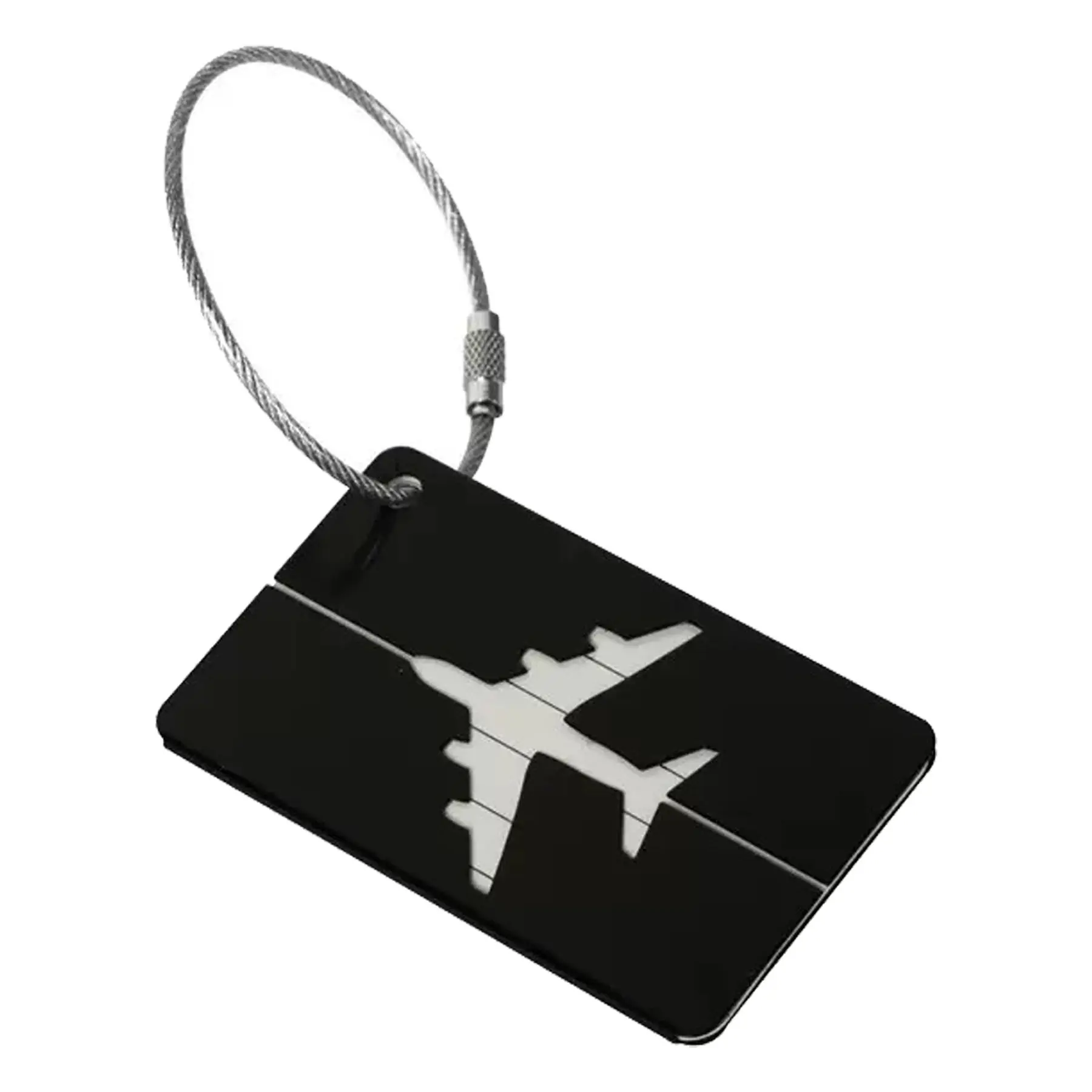 Aviation-Themed Aluminum Luggage Identifier