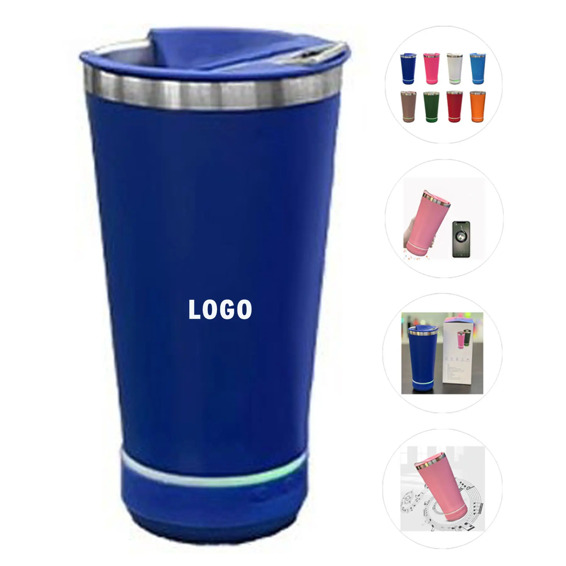Premium Insulated Beverage Container with Audio Feature 2