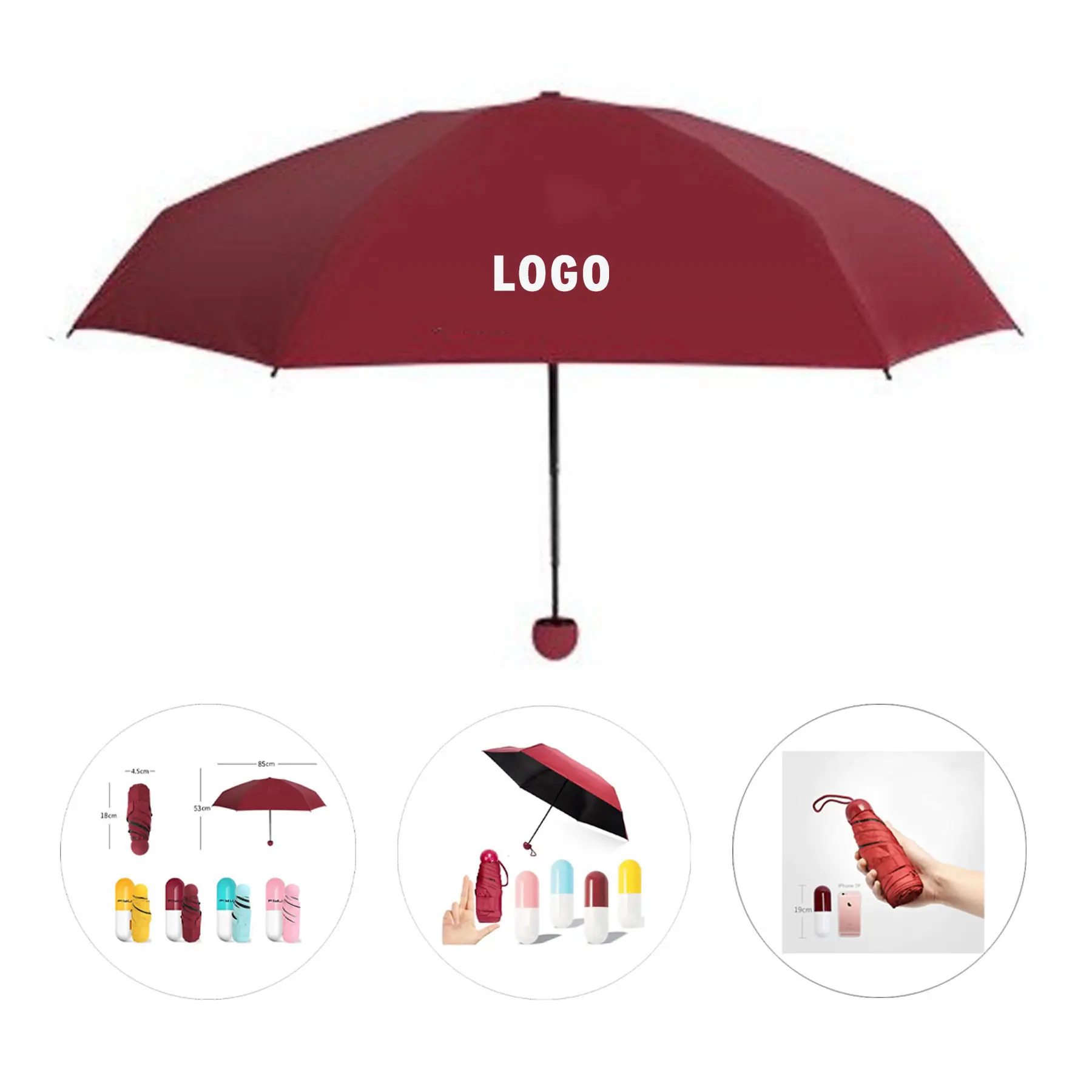 Portable Compact Sun and Rain Umbrella 2