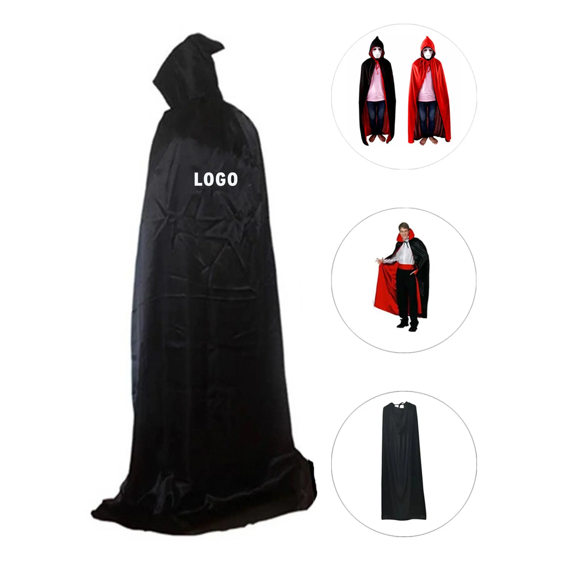 Unisex Hooded Cape Cloak 2