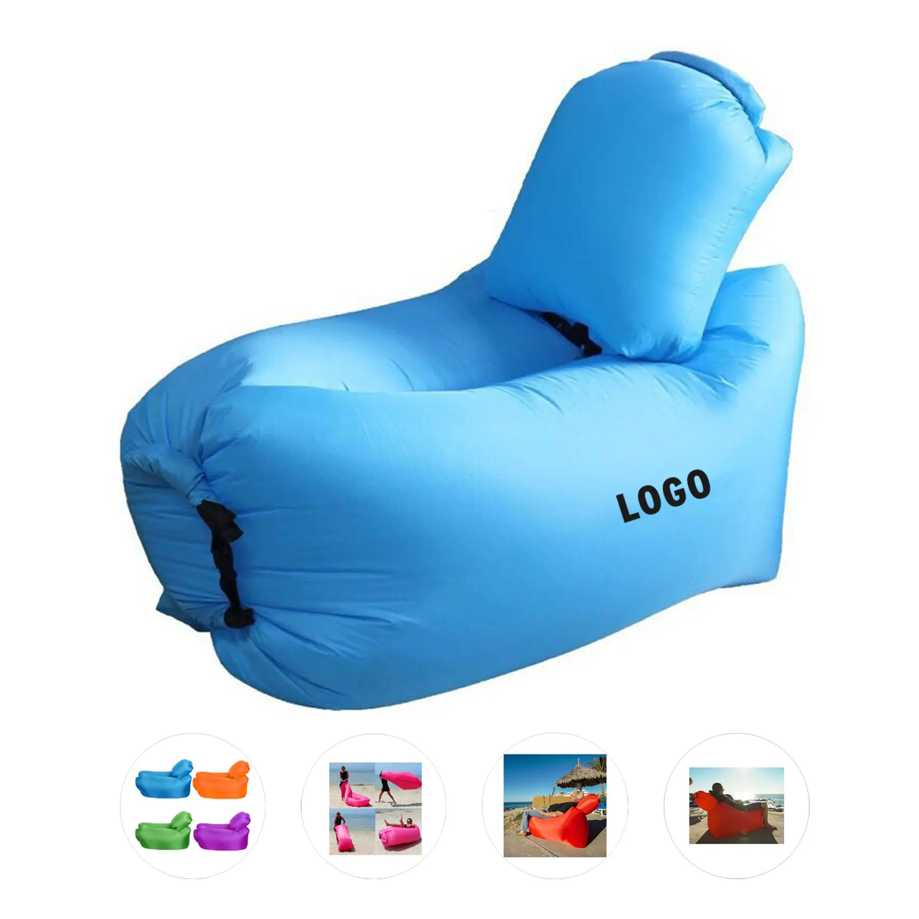 Portable Wind-Inflated Comfort Lounger 2