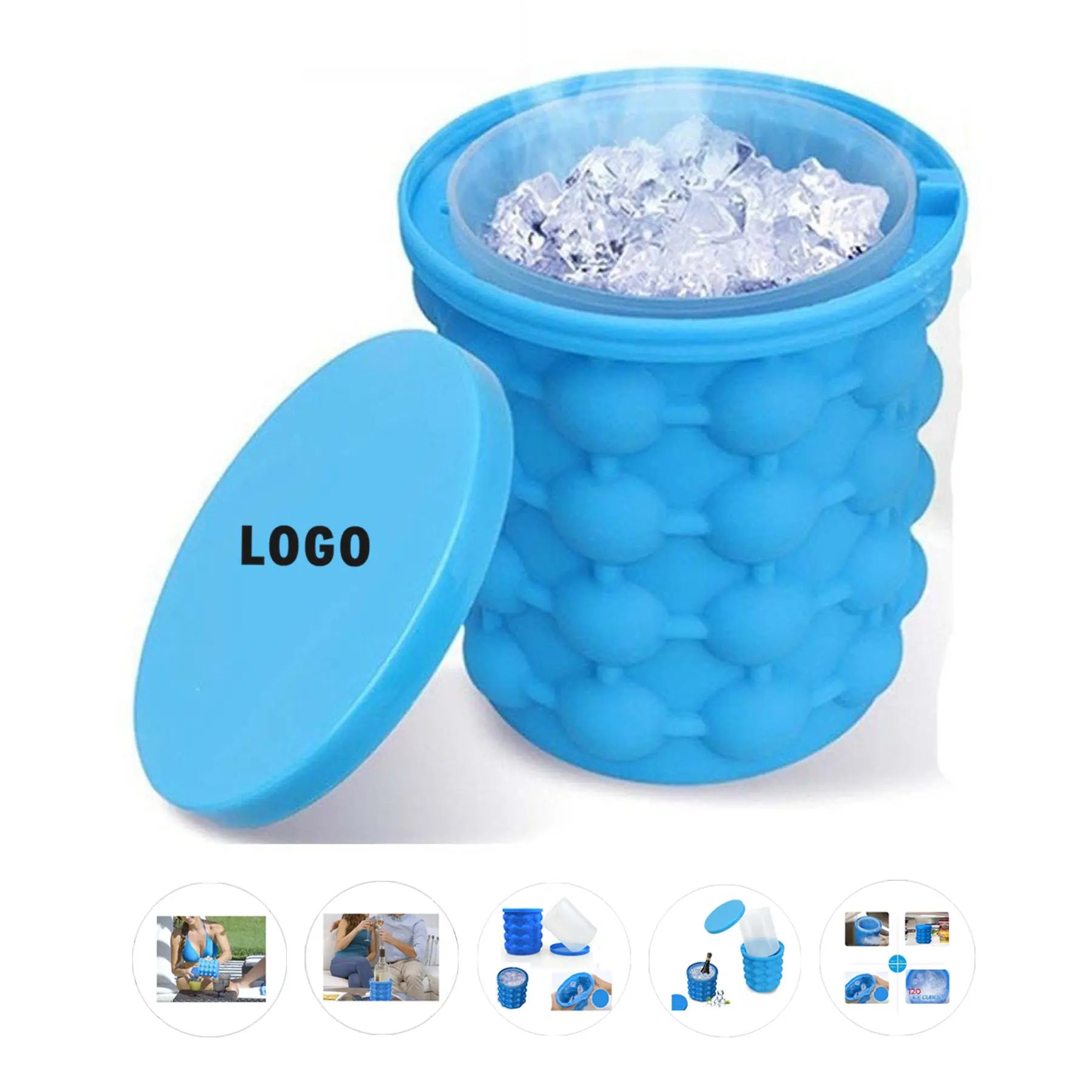 Flexible Silicone Ice Cube Maker 2