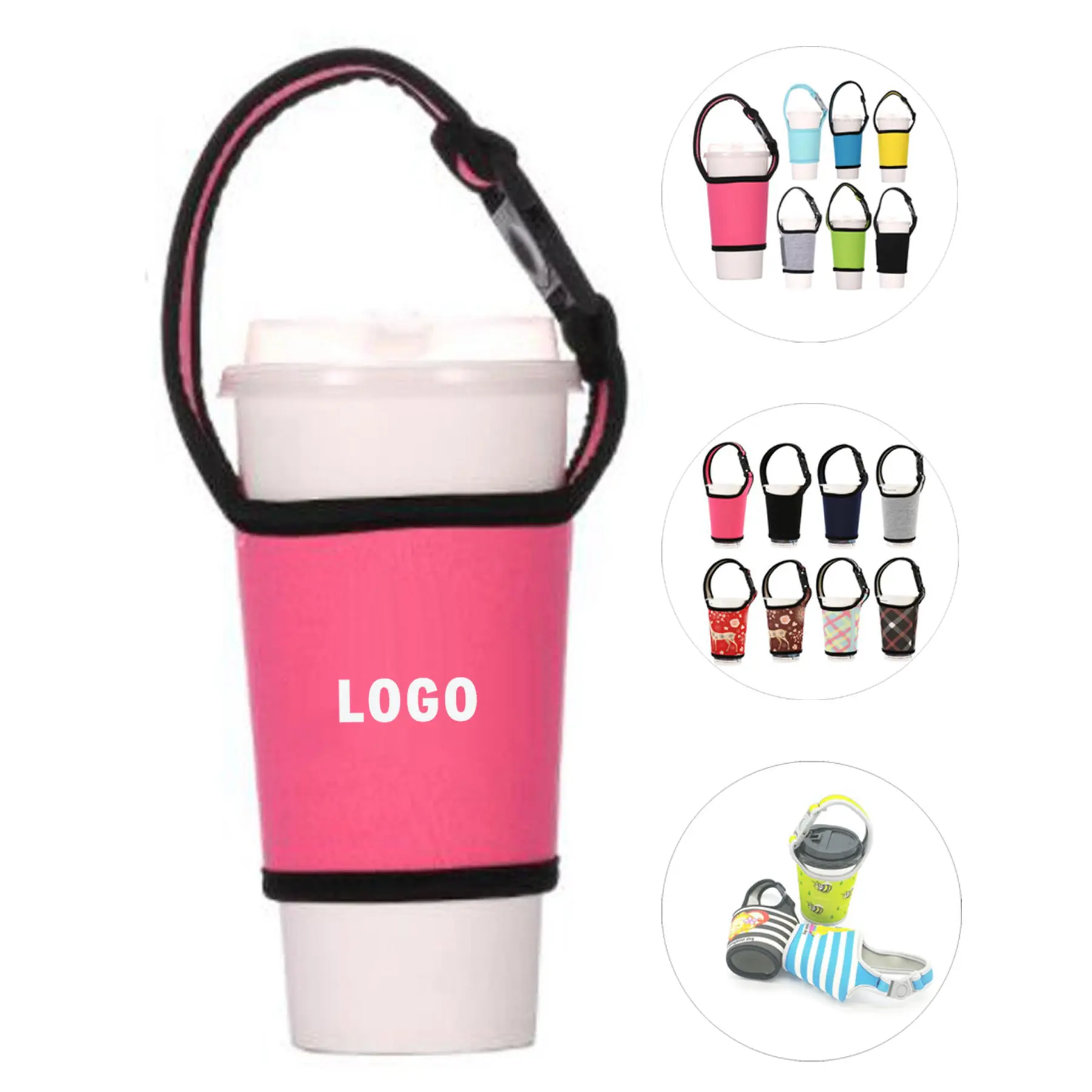 Insulated Beverage Sleeve with Handle 2