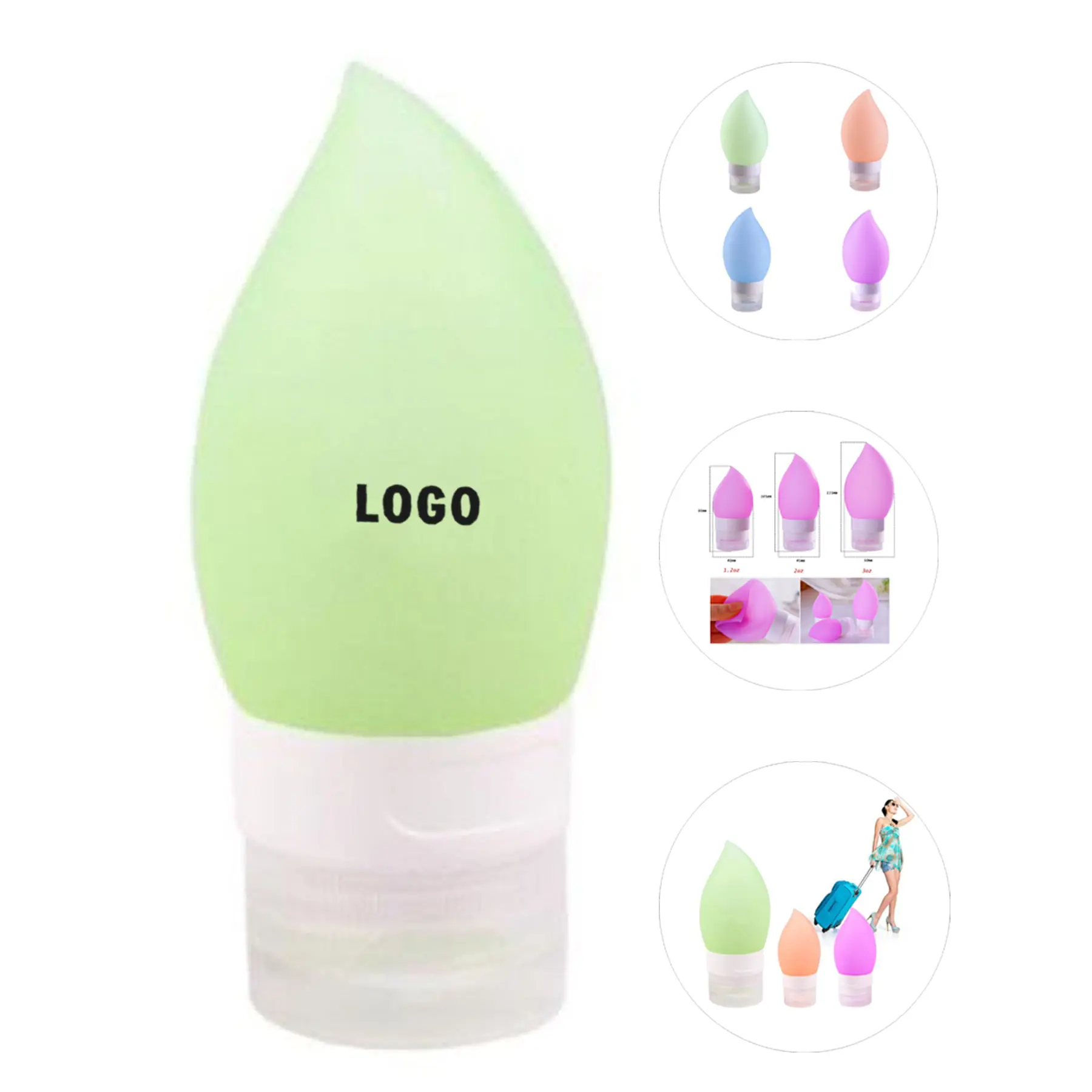 Flexible Silicone Travel Bottle 2