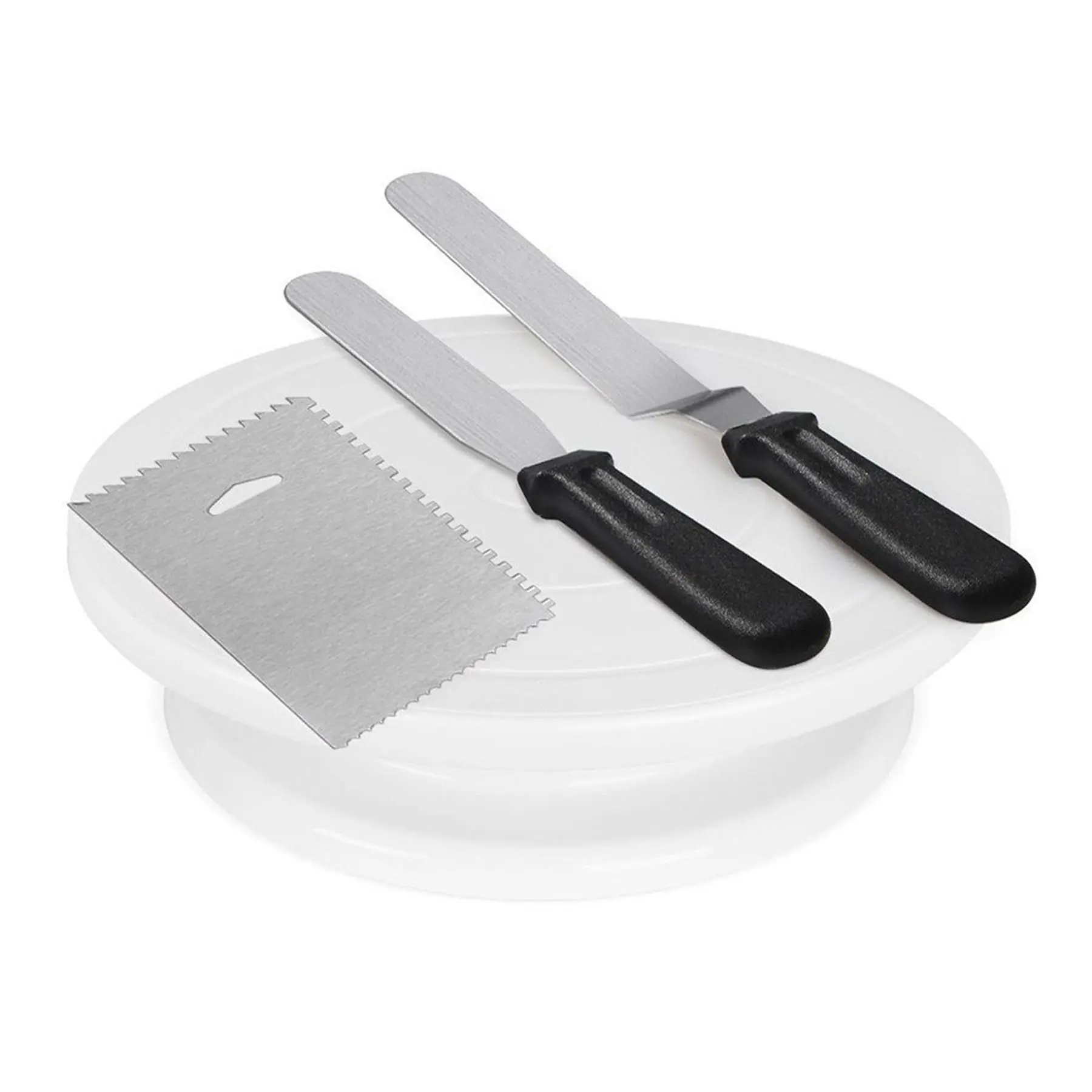 11-Inch Cake Decorating Turntable with Accessories