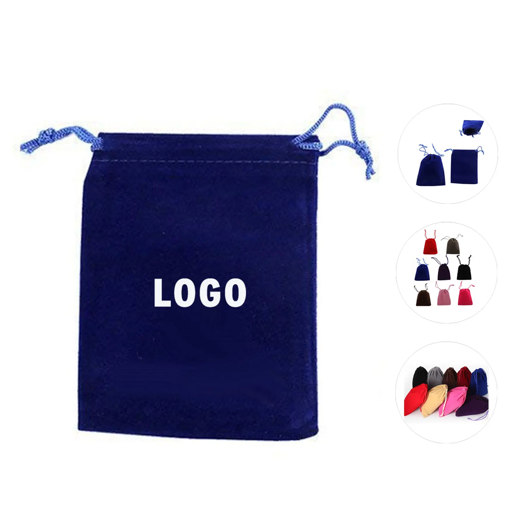 Velvet Drawstring Jewelry Pouch 2