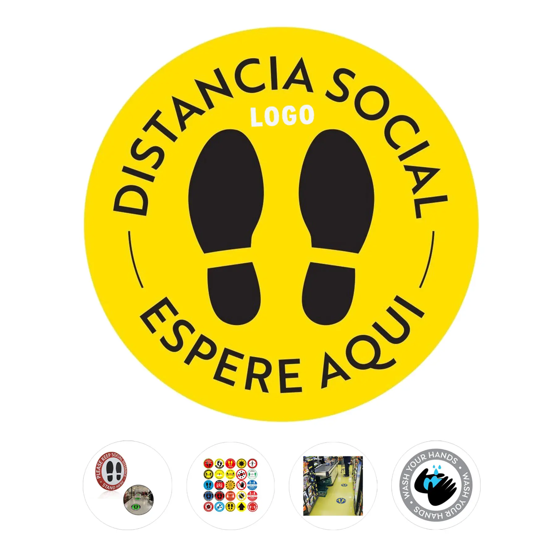 Social Distance Floor Markers 2