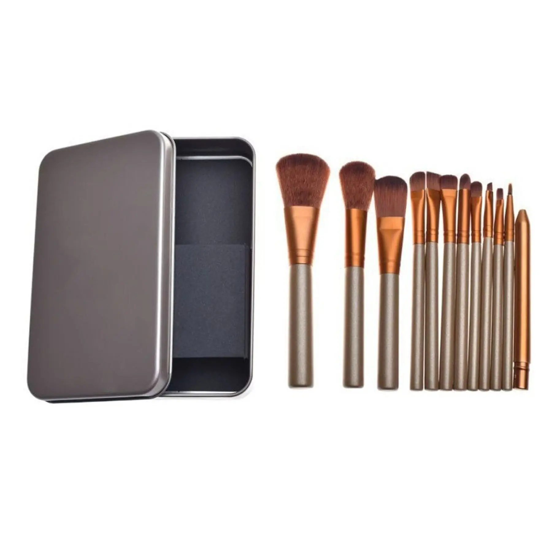 12-Piece Eyeshadow Brush Collection with Storage Case