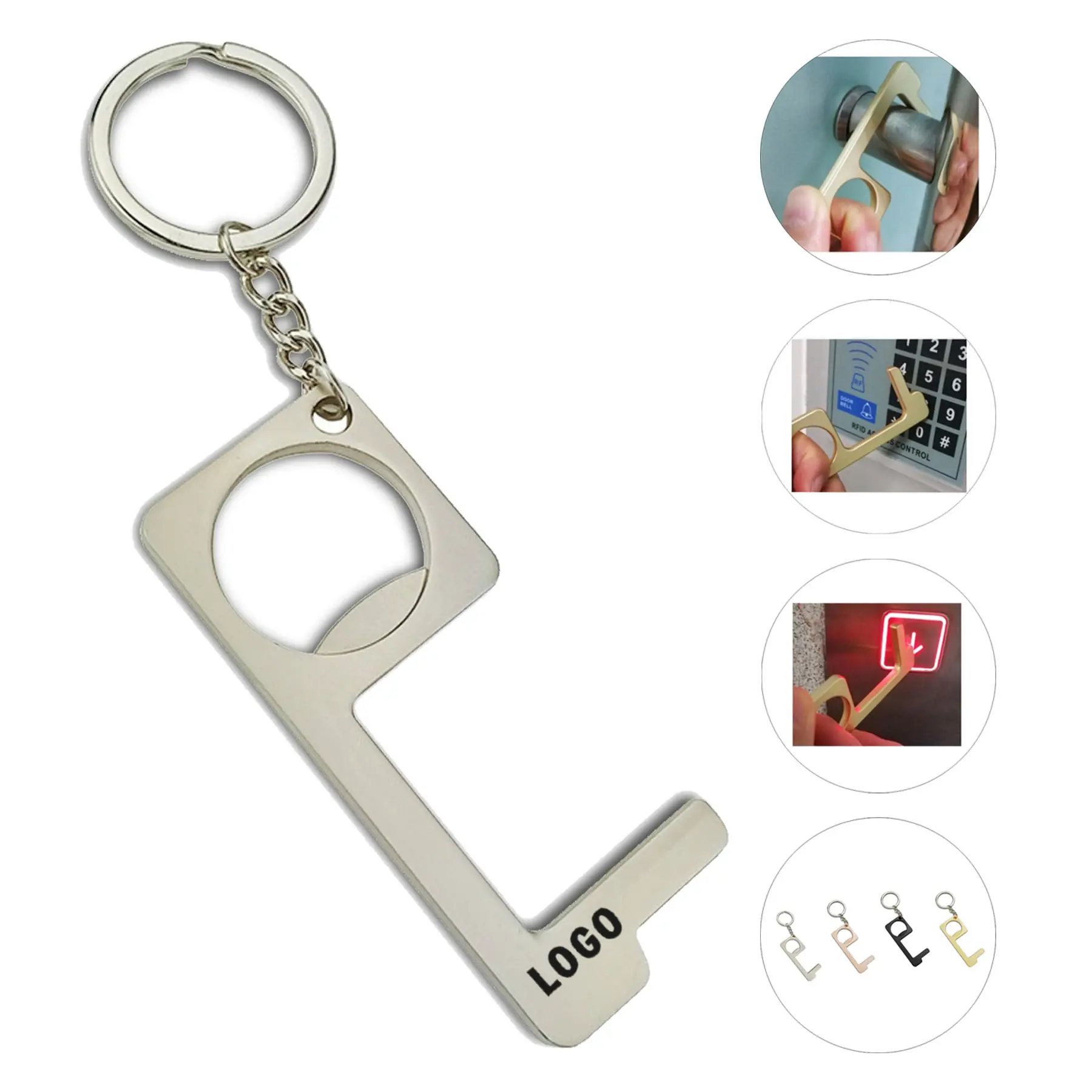 Alloy Touch-Free Door and Bottle Opener 2