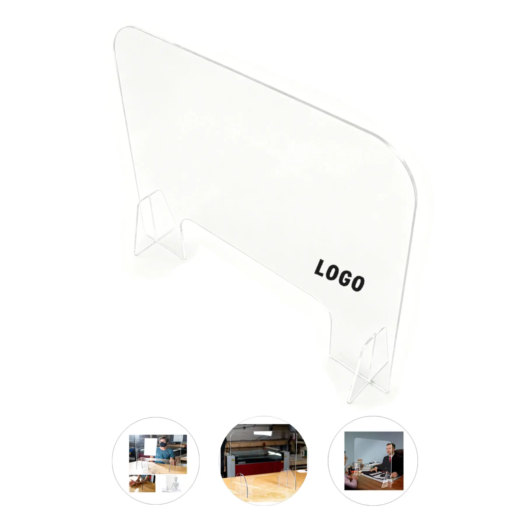 Clear Tabletop Safety Screen 2