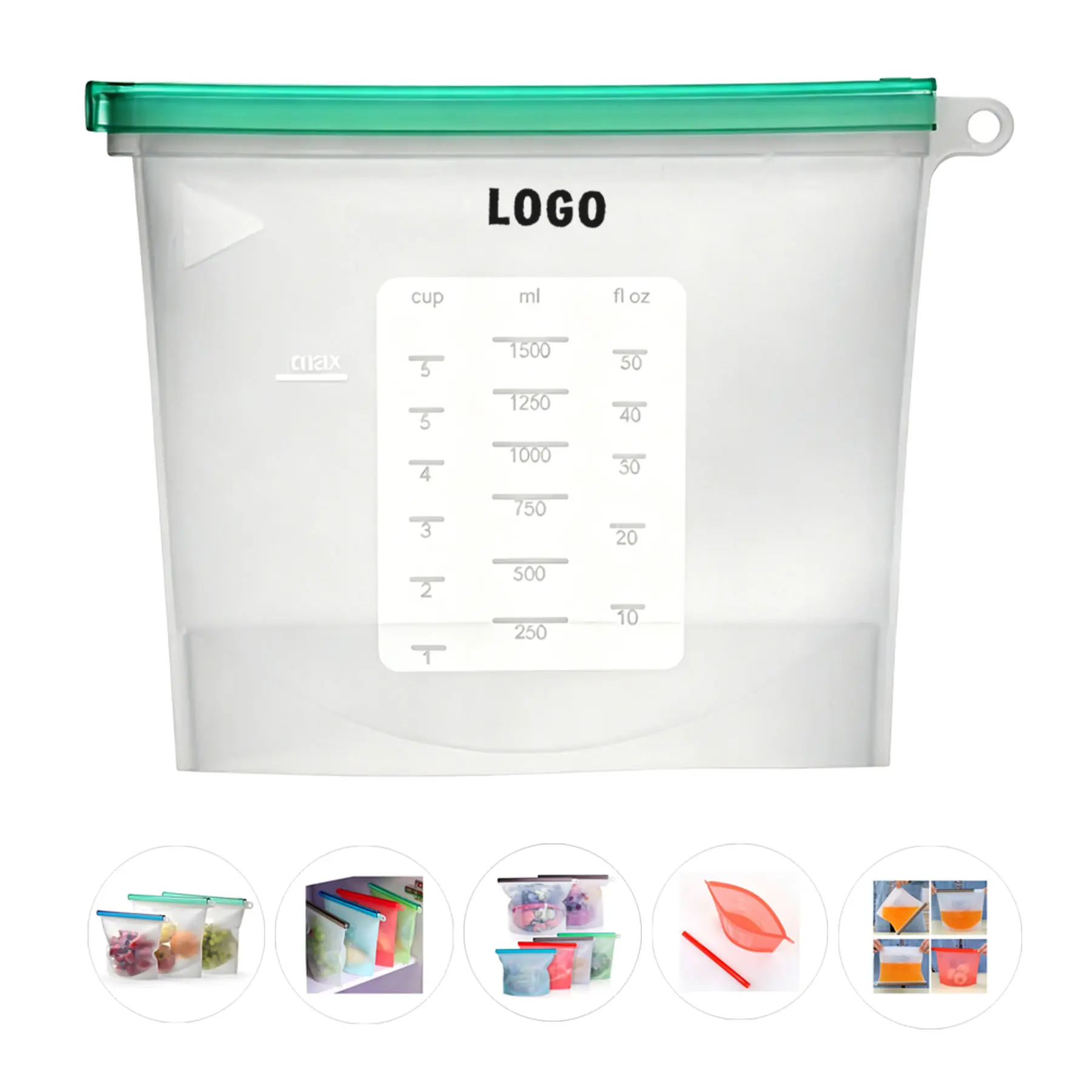 Eco-Friendly Reusable Silicone Food Bag 2