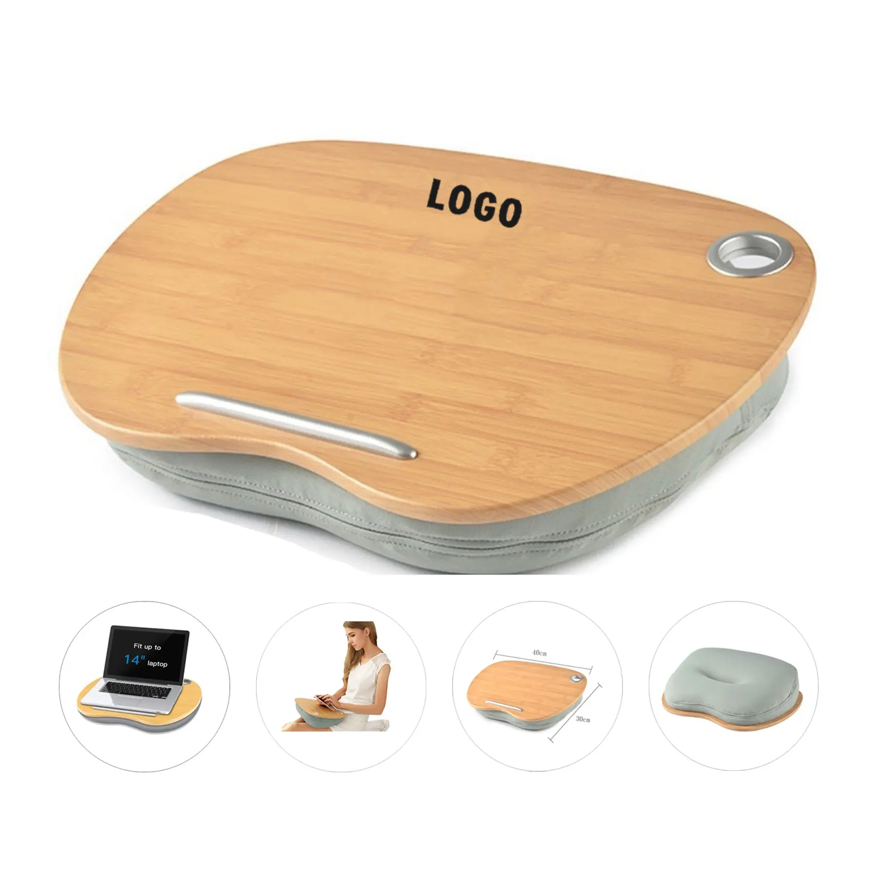 Portable Bamboo Laptop Tray 2