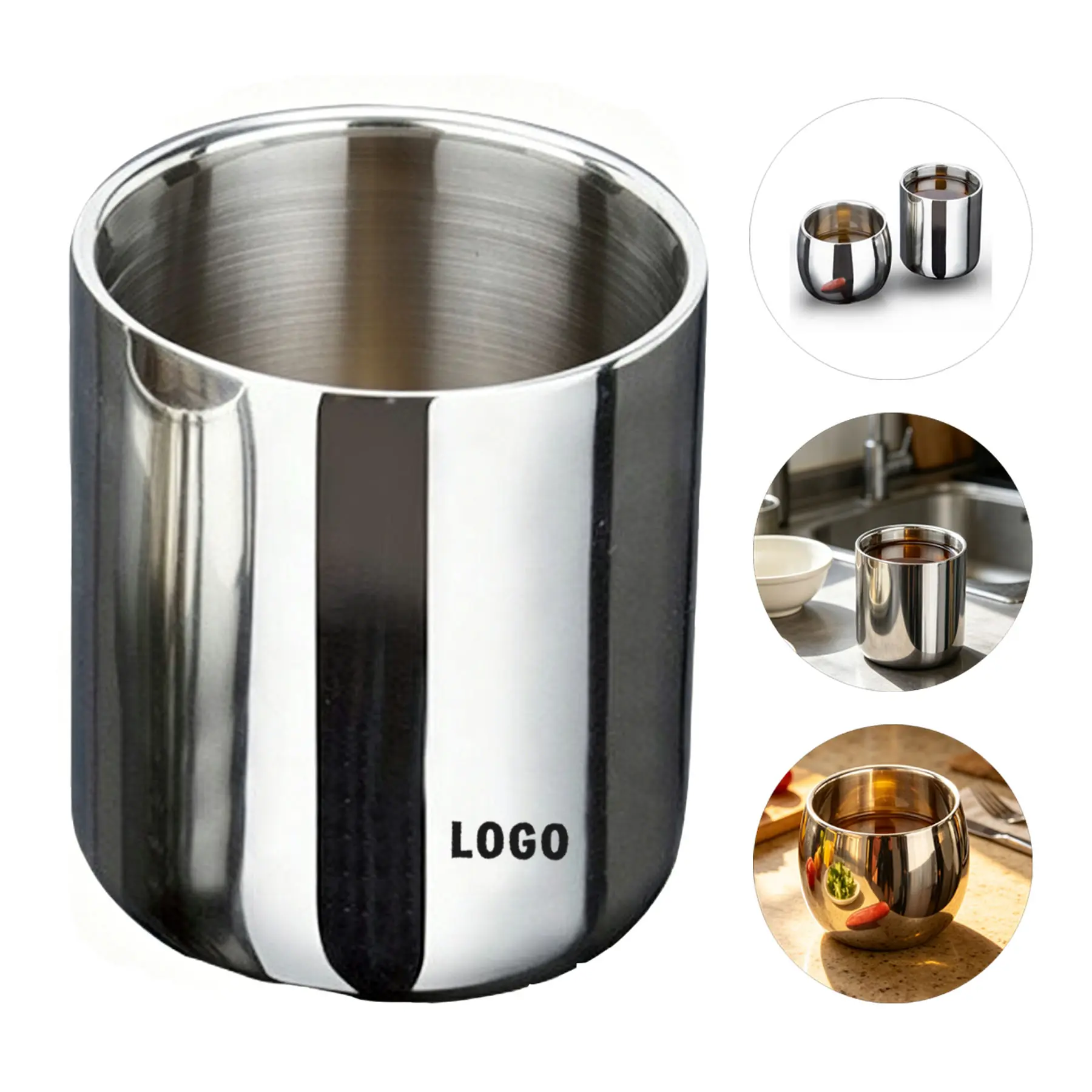 Premium Double Wall Insulated Steel Cup 2