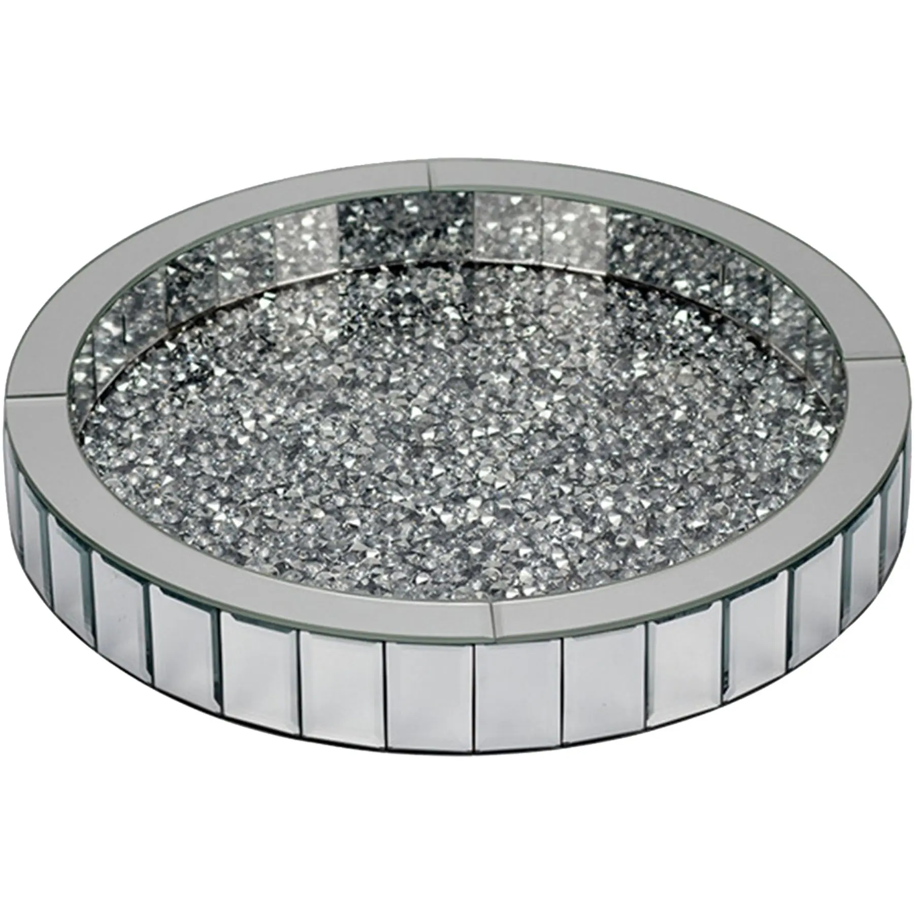Elegant Mirror Mosaic Organizer Tray