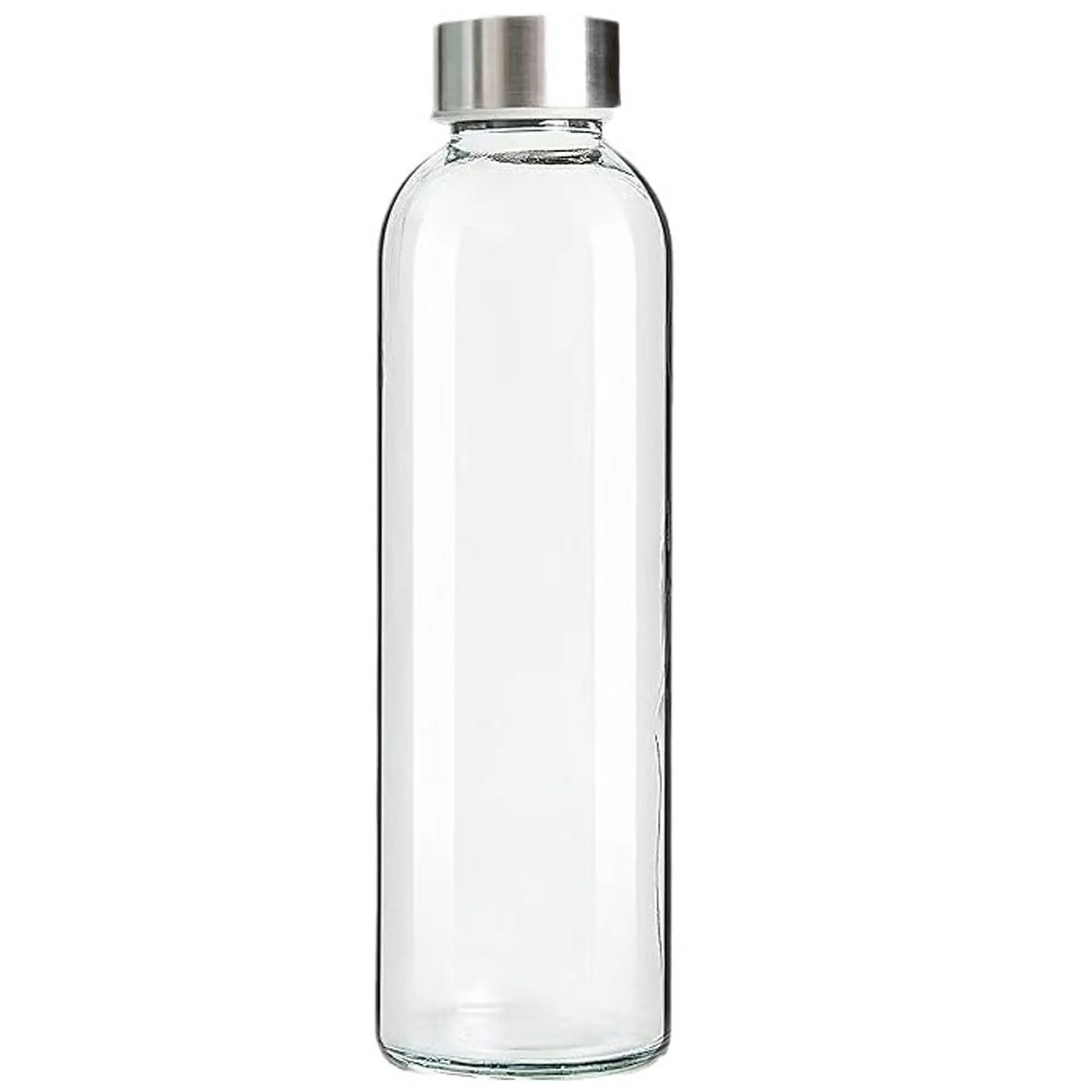 Premium Glass Beverage Bottle with Steel Lid