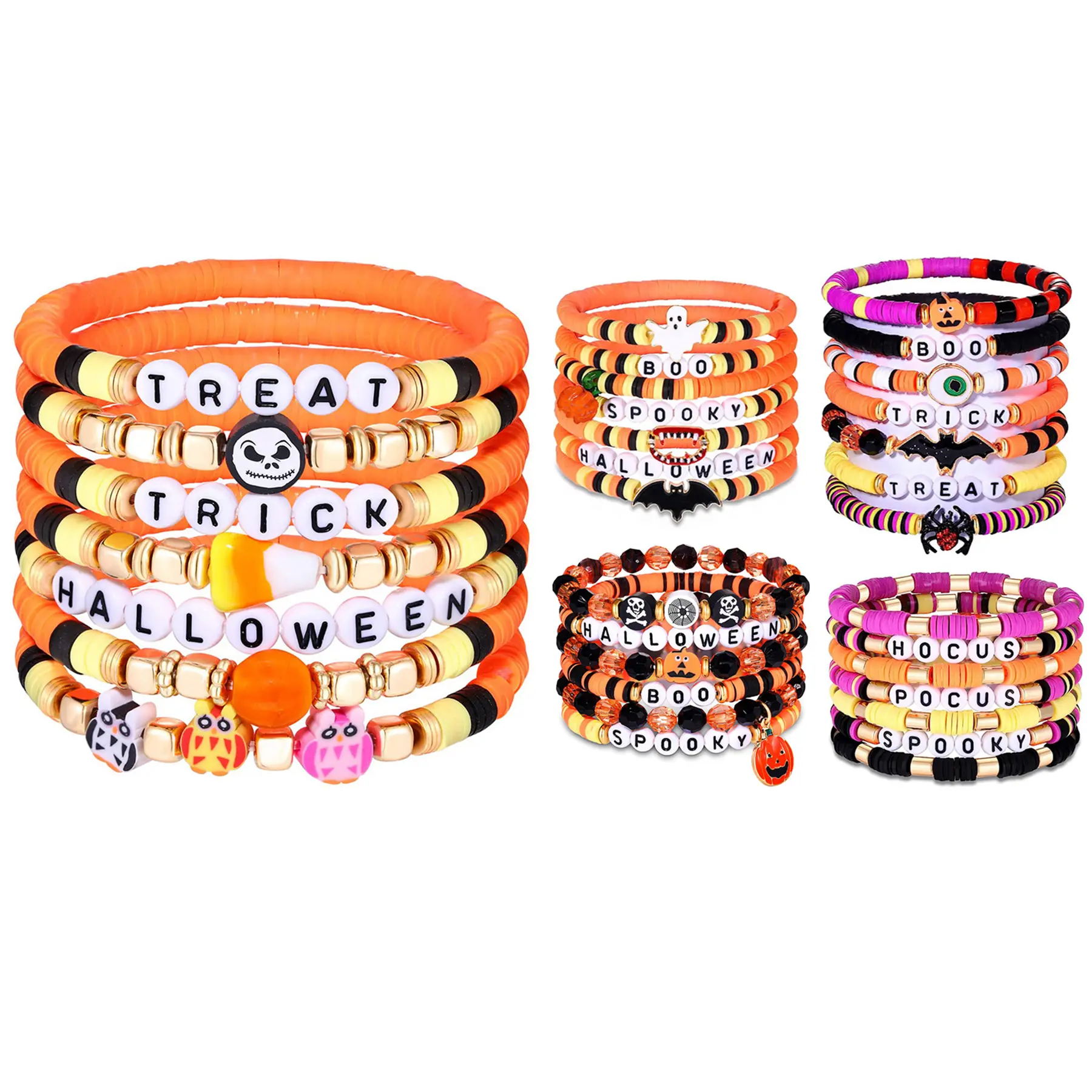 Halloween Skull Charm Bracelet 2