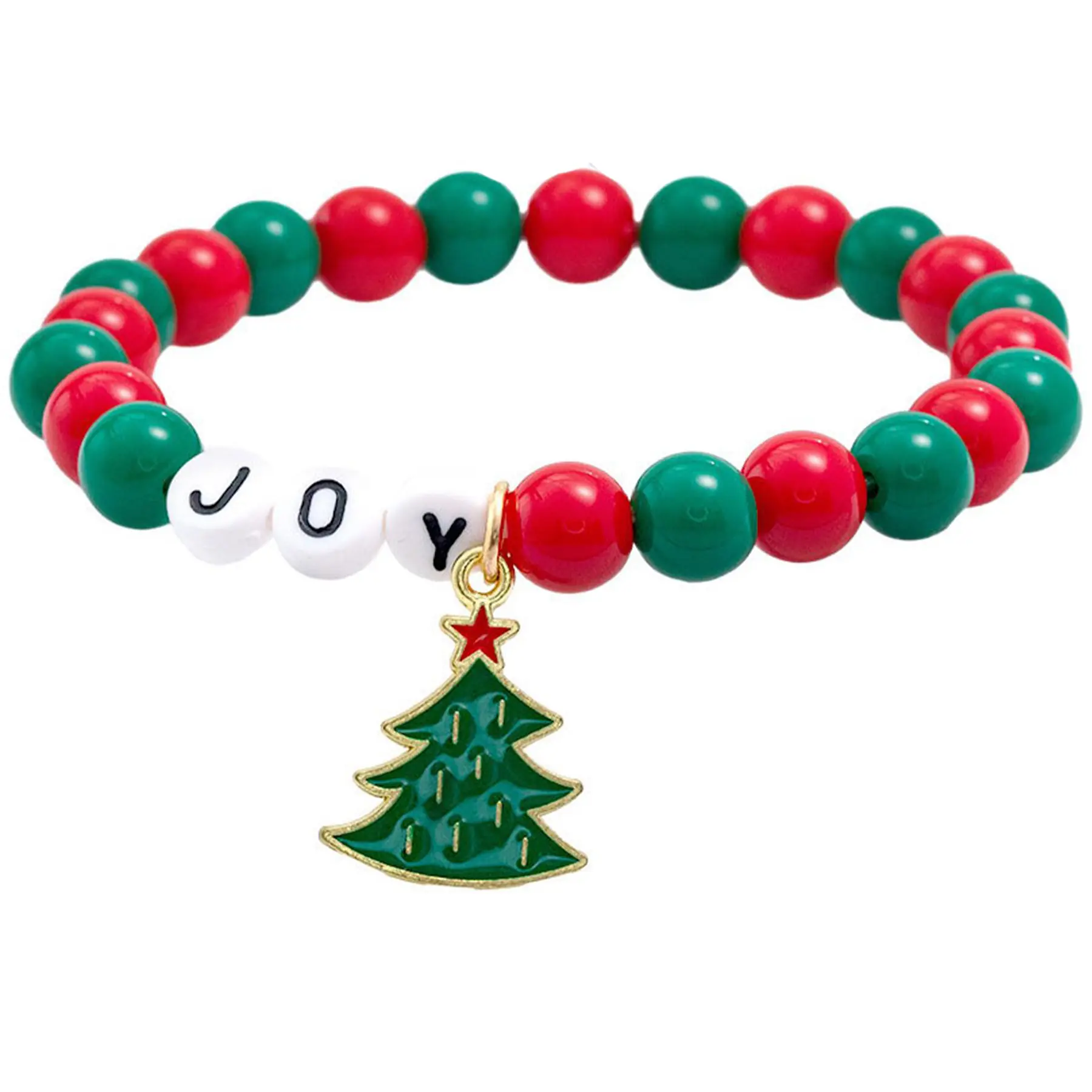 Festive Beaded Elastic Bracelet
