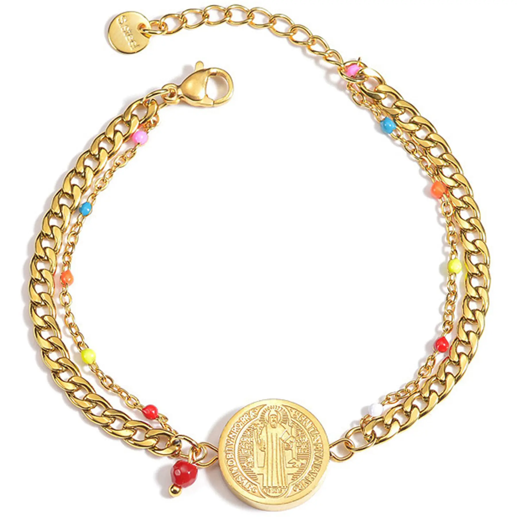 Artisan Portrait Chain Bracelet